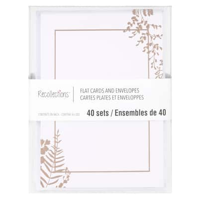 Floral Flat Cards & Envelopes by Recollections 5 x 7 | Michaels