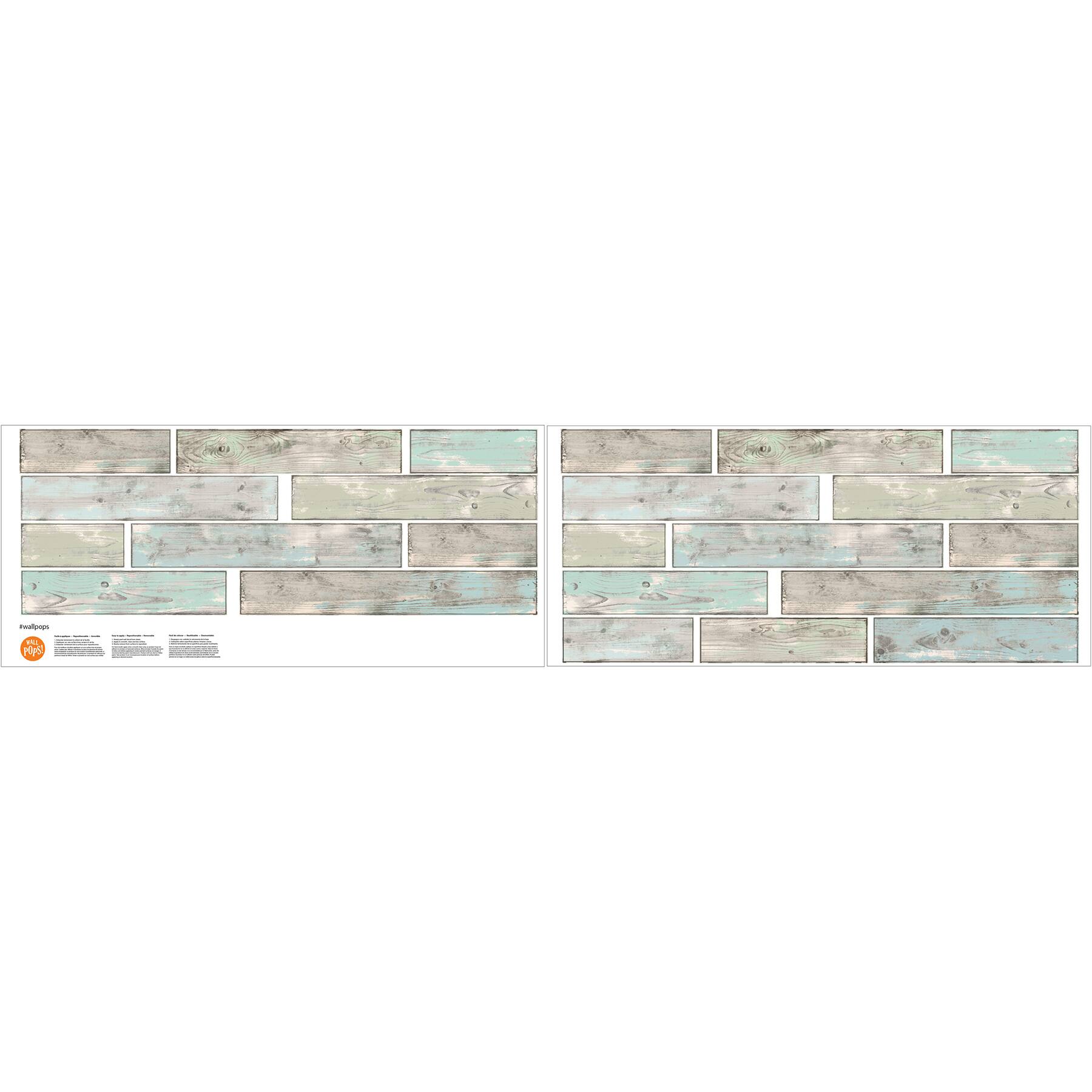 WallPops Seaside Wood Wall Art Kit