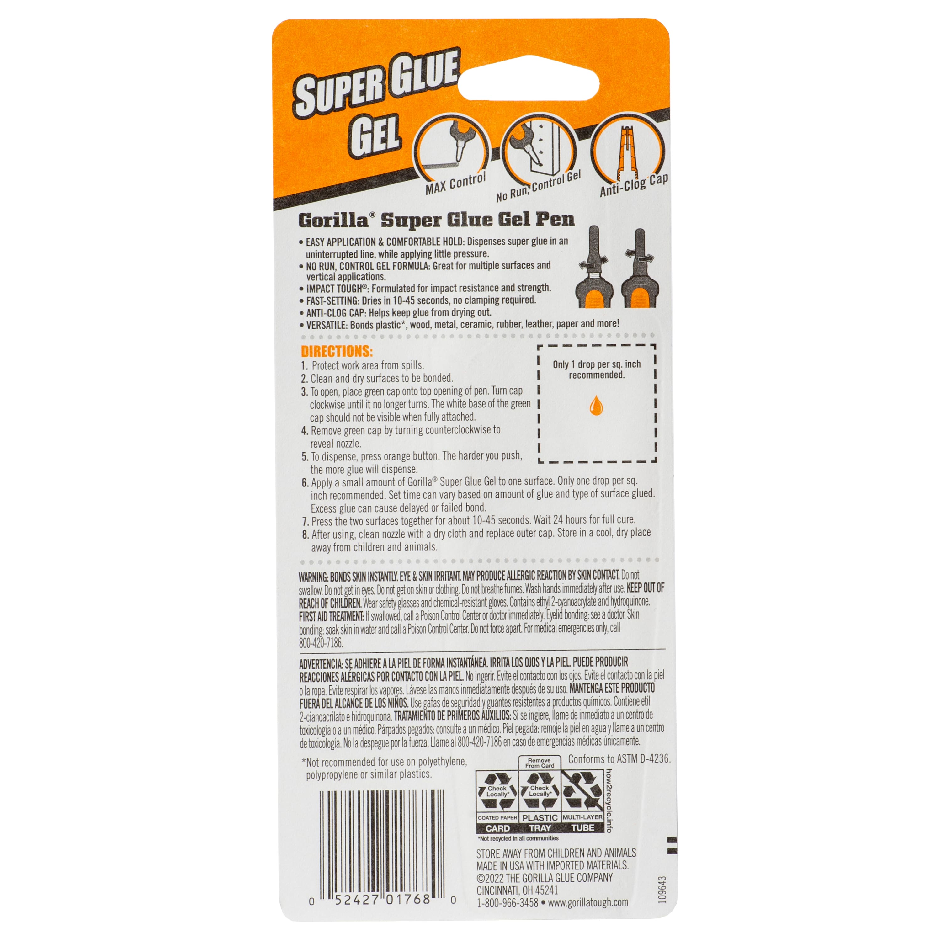 Gorilla&#xAE; Super Glue Gel Pen
