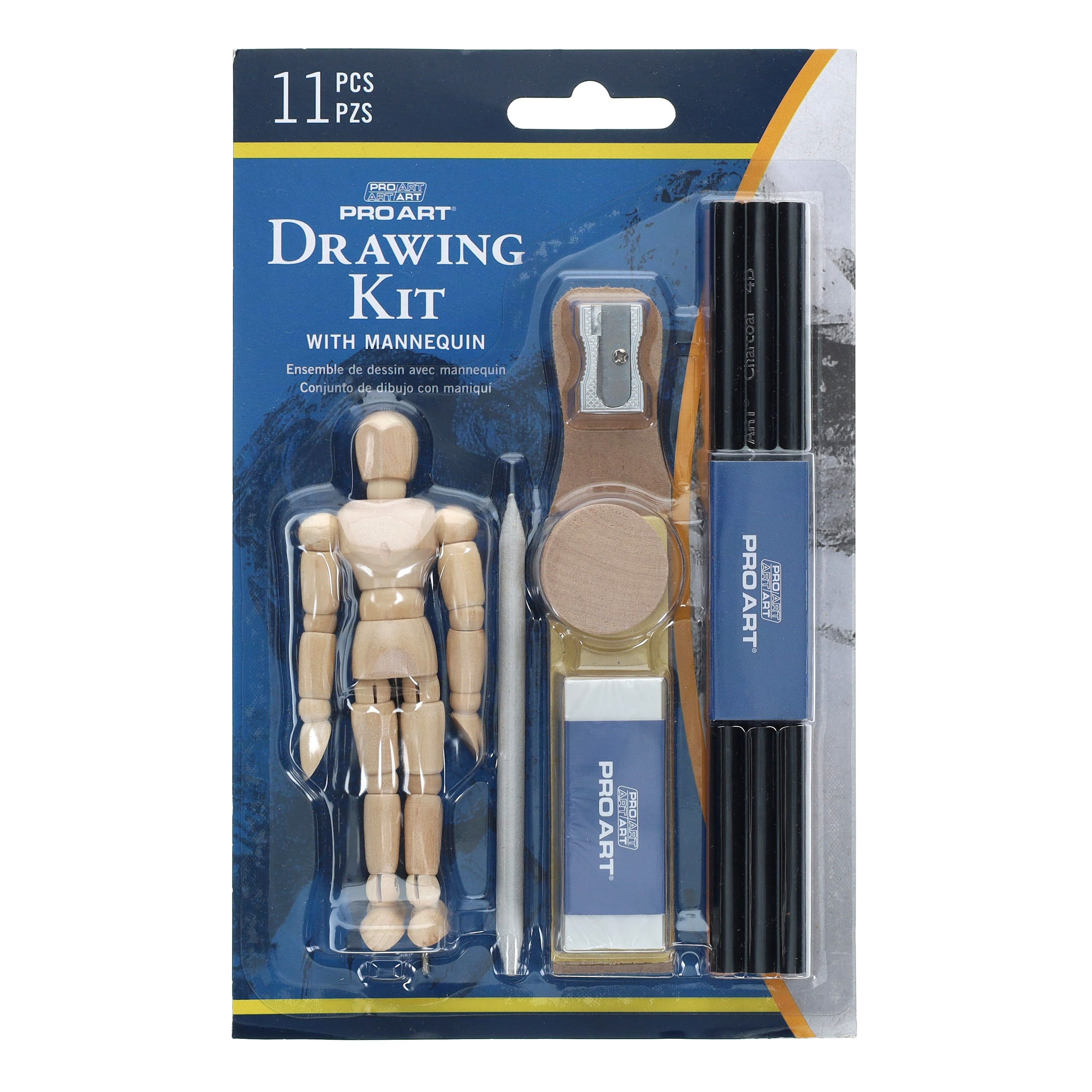 Pro Art Mannequin All In One Drawing Set - 11 Piece