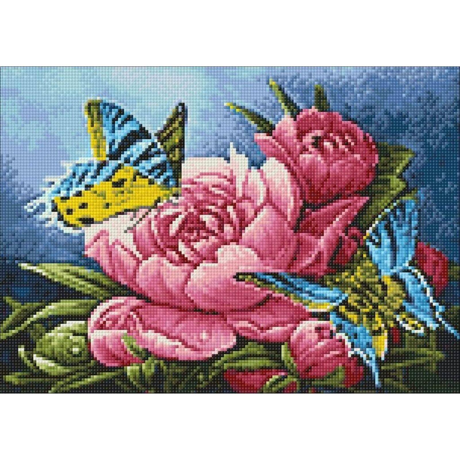 Wizardi Butterflies & Peonies Diamond Painting Kit