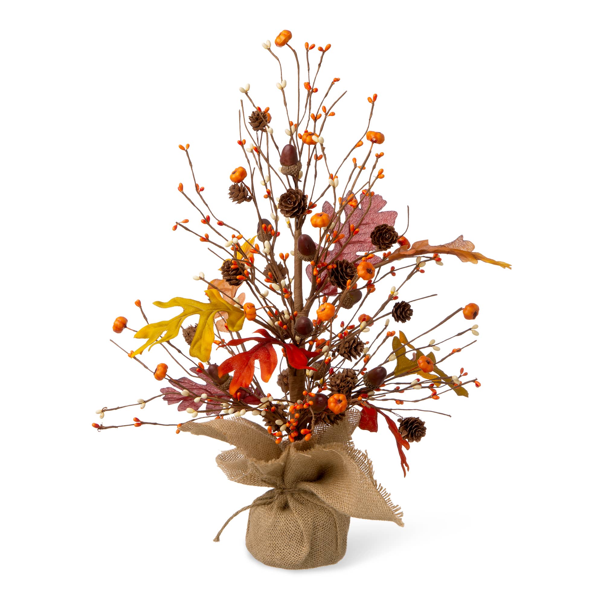 20&#x22; GlitzHome&#xAE; Harvest Tree Tabletop D&#xE9;cor