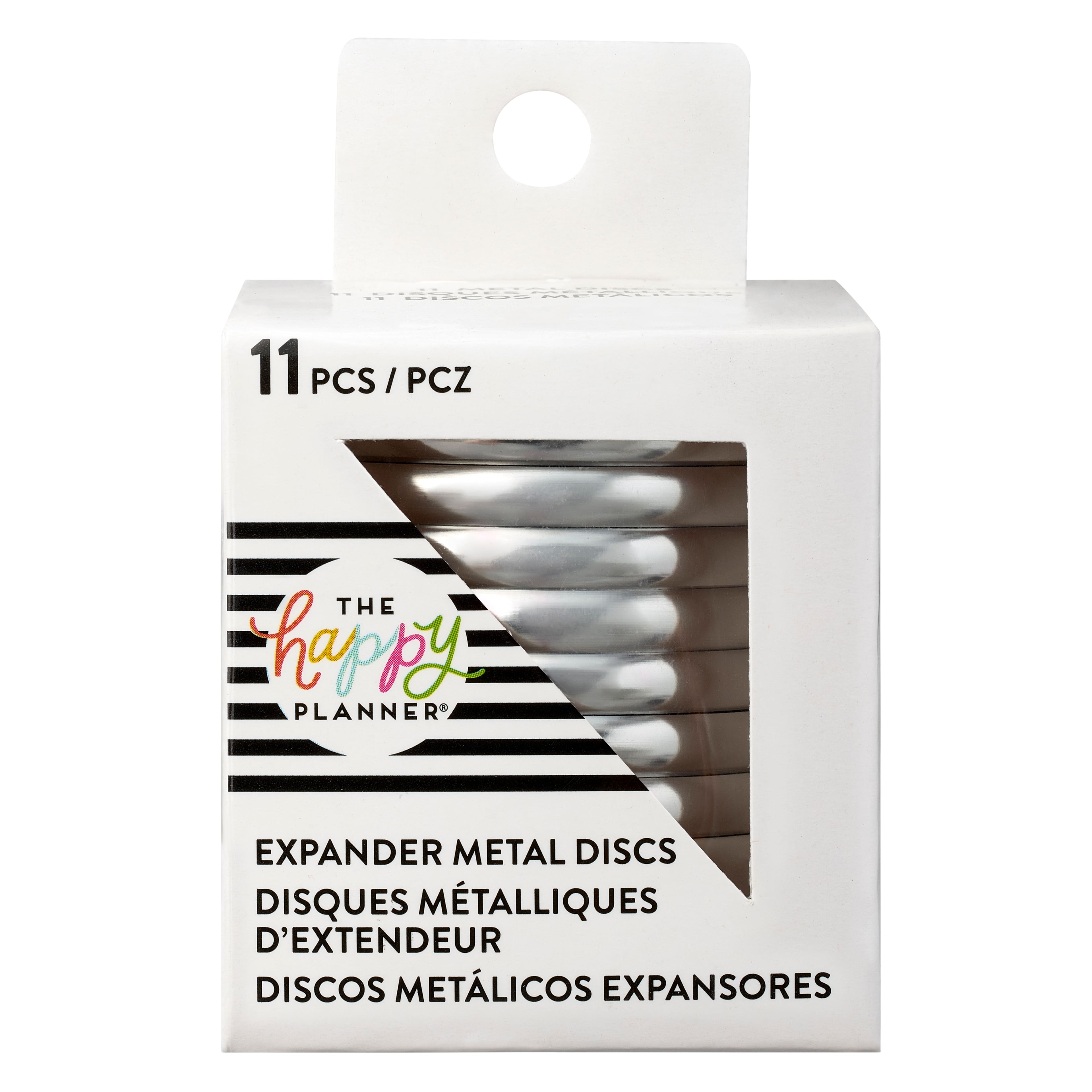 Me & My Big Ideas-Happy Planner Metal Expander Discs 11/Pkg-Silver Big 