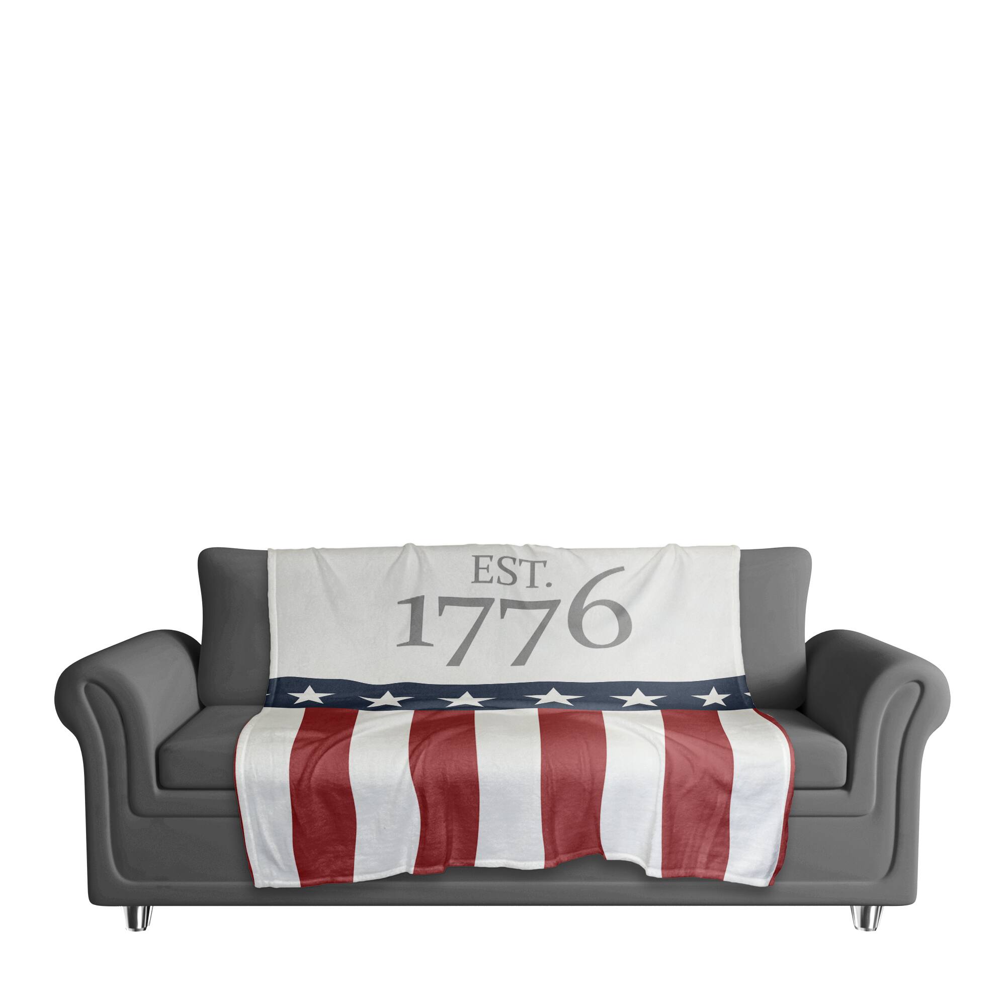 Est. 1776 Coral Fleece Blanket