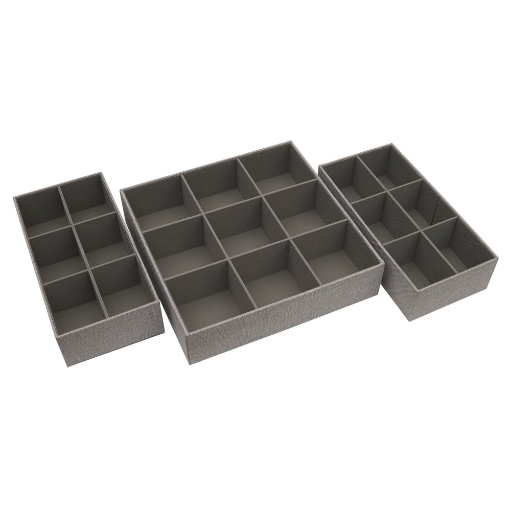 Household Essentials 3 Piece Drawer Organizers Starter Set