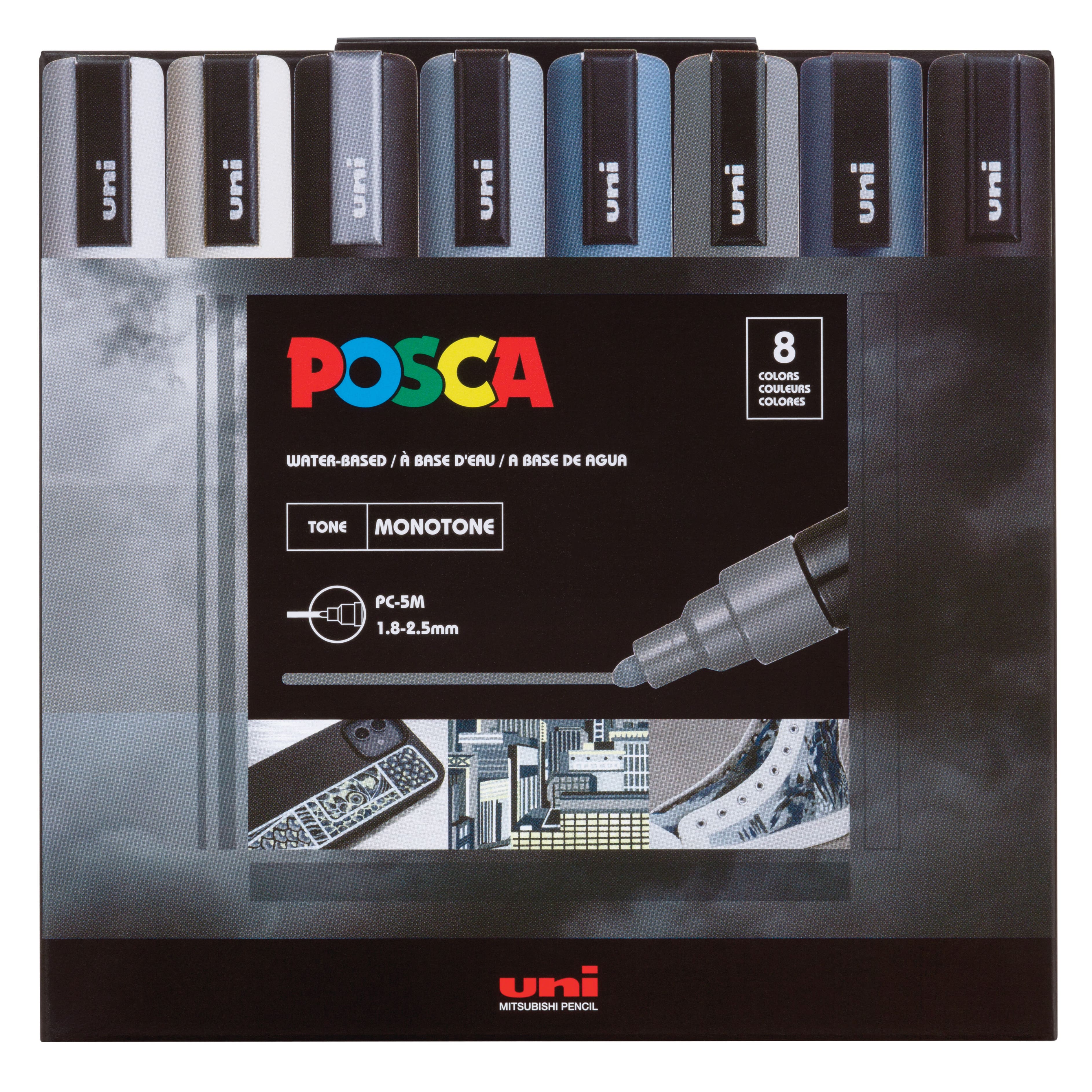 Uni POSCA PC-5M Water Based Paint Markers Medium Point (1.8-2.5mm