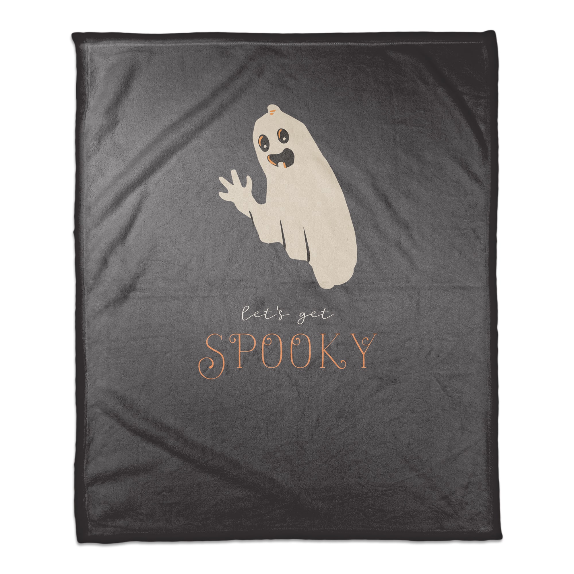 Get Spooky Ghost Fleece Throw