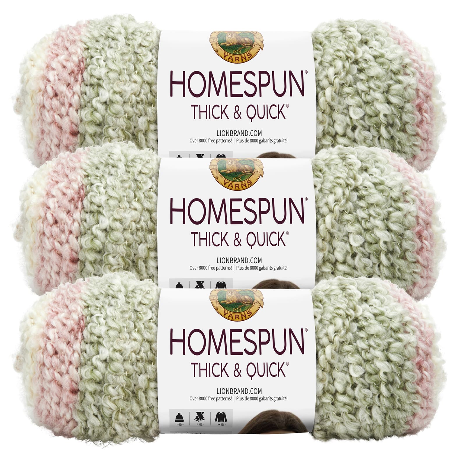 3 Pack Lion Brand® Homespun® Thick & Quick® Yarn