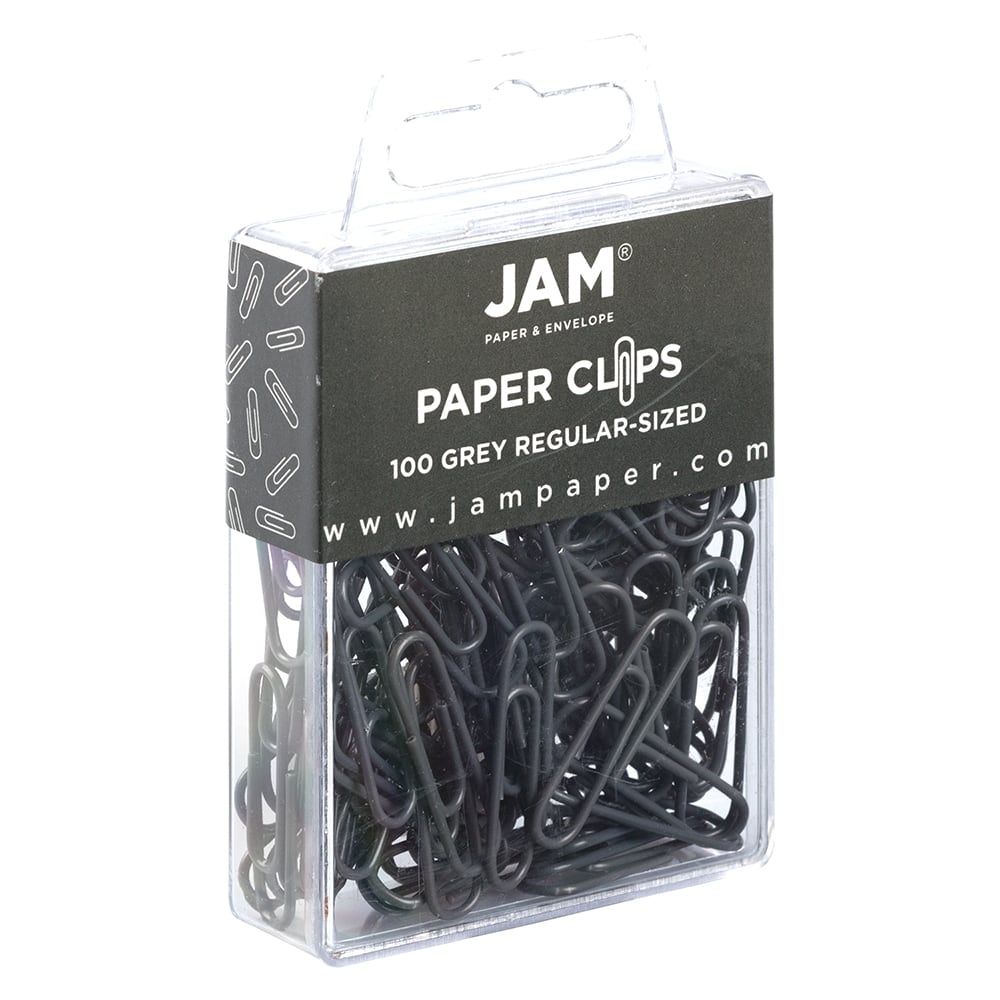 JAM Paper 1&#x22; Colorful Standard Paper Clips, 2 Packs of 100