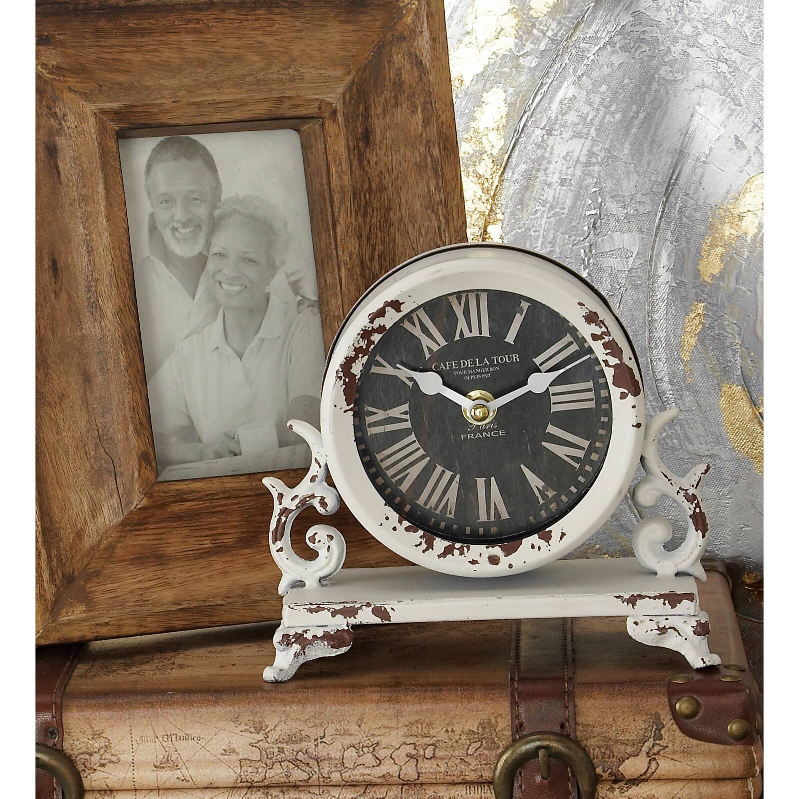7&#x22; Metal Vintage Clock Set