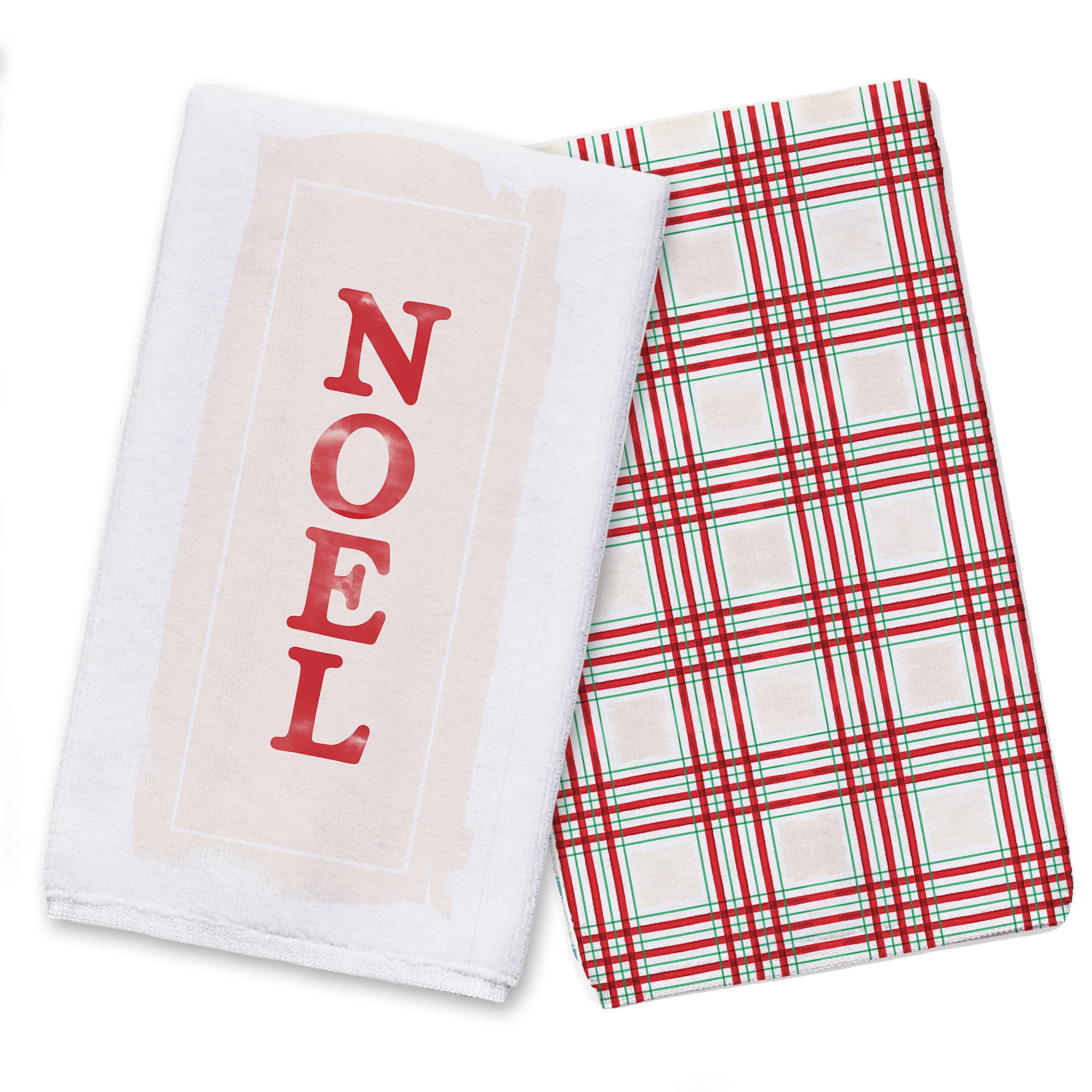 Noel On Cream Tea Towel Set