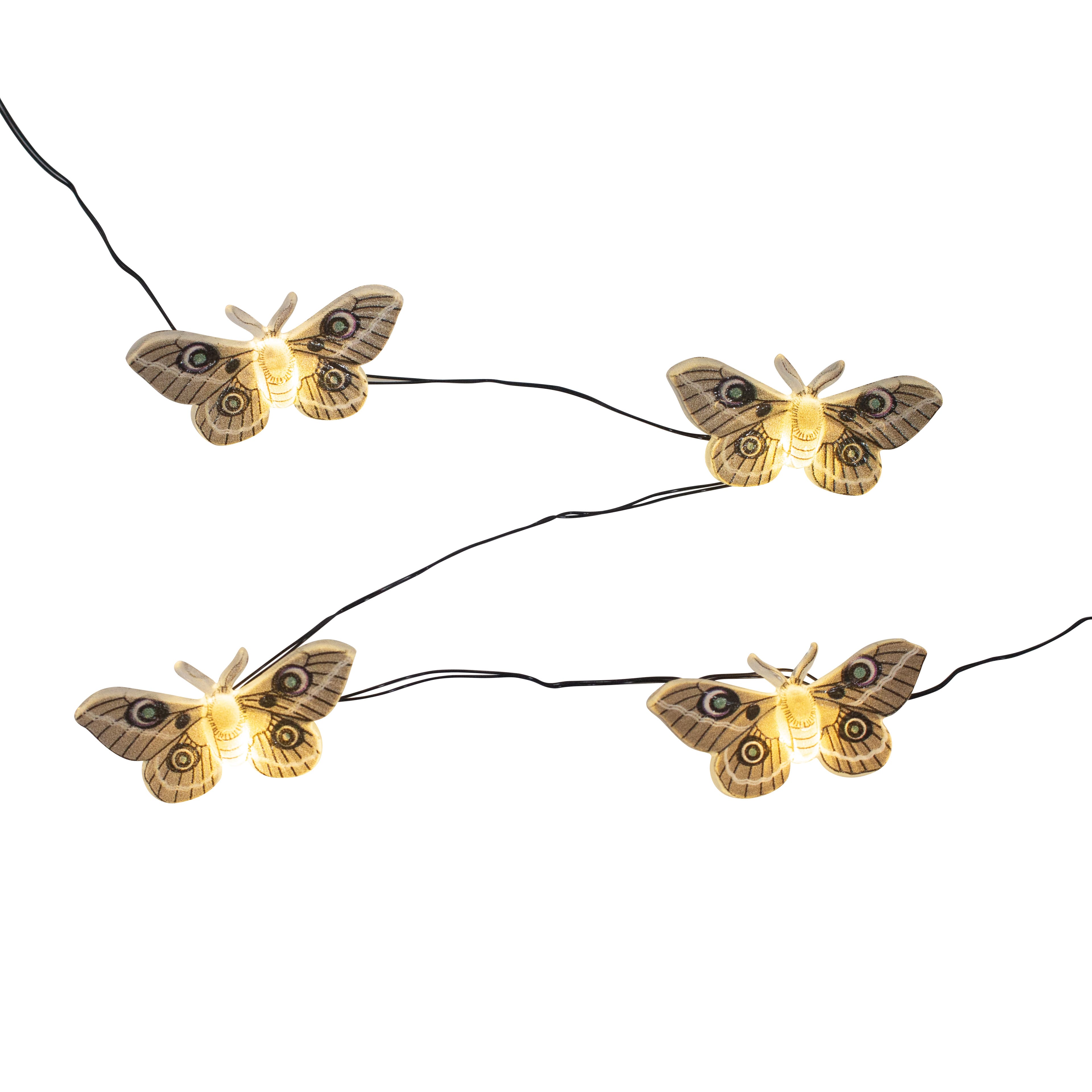 18ct. Moth Icon LED String Lights by Ashland&#xAE;
