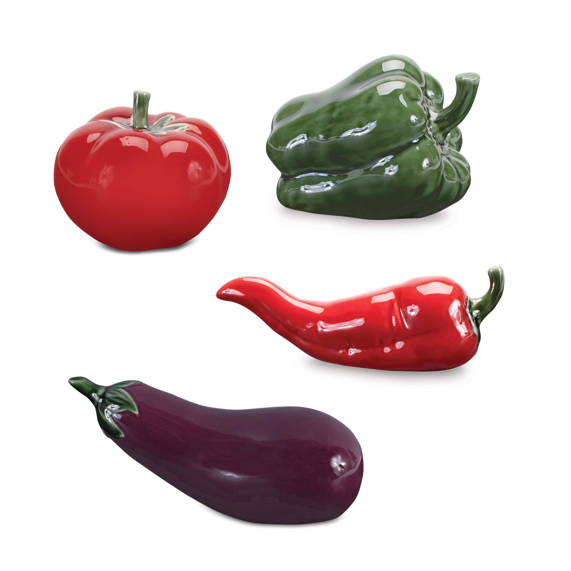 Ceramic Vegetable D&#xE9;cor Set