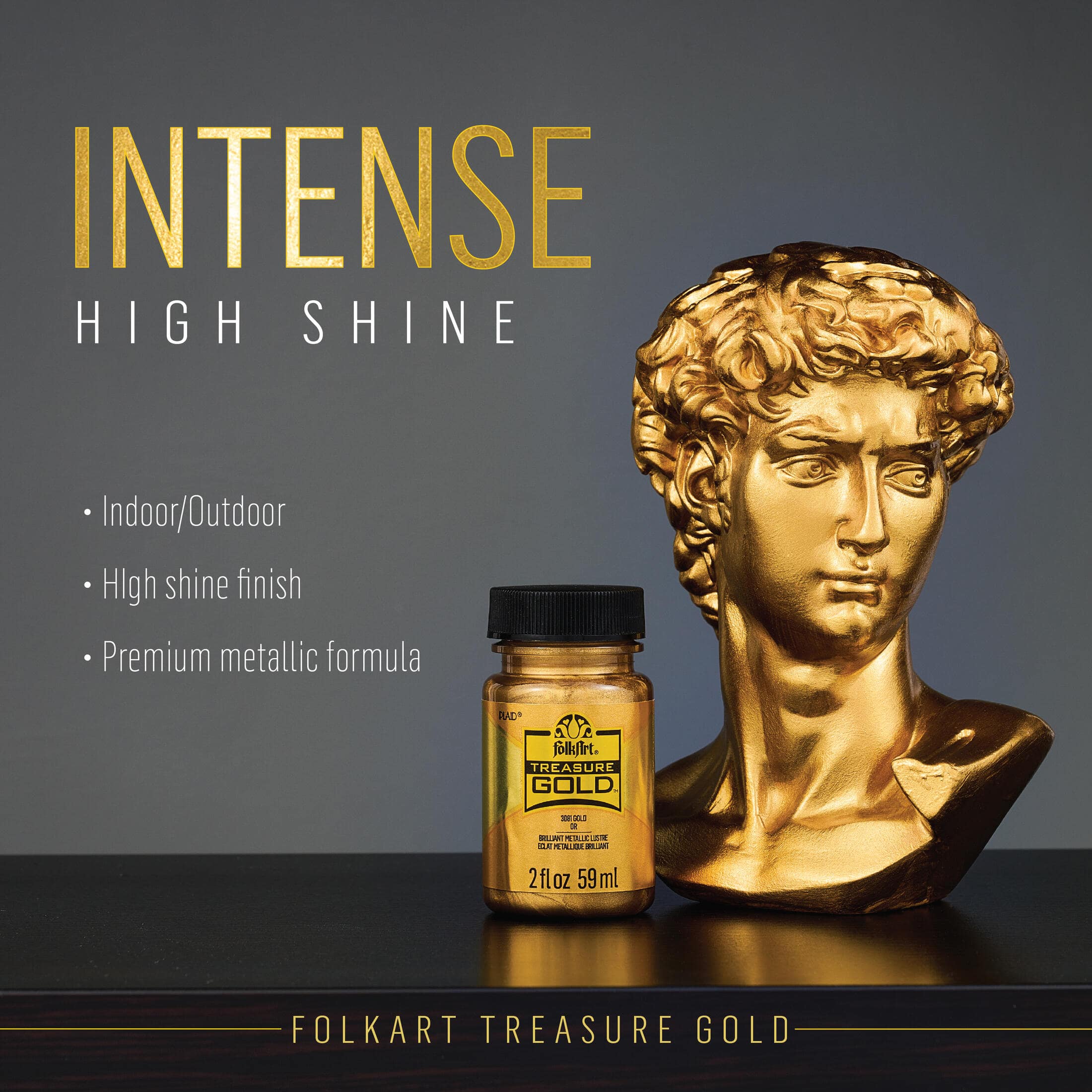 FolkArt&#xAE; Best Gold Metallic Acrylic Paint Color Set