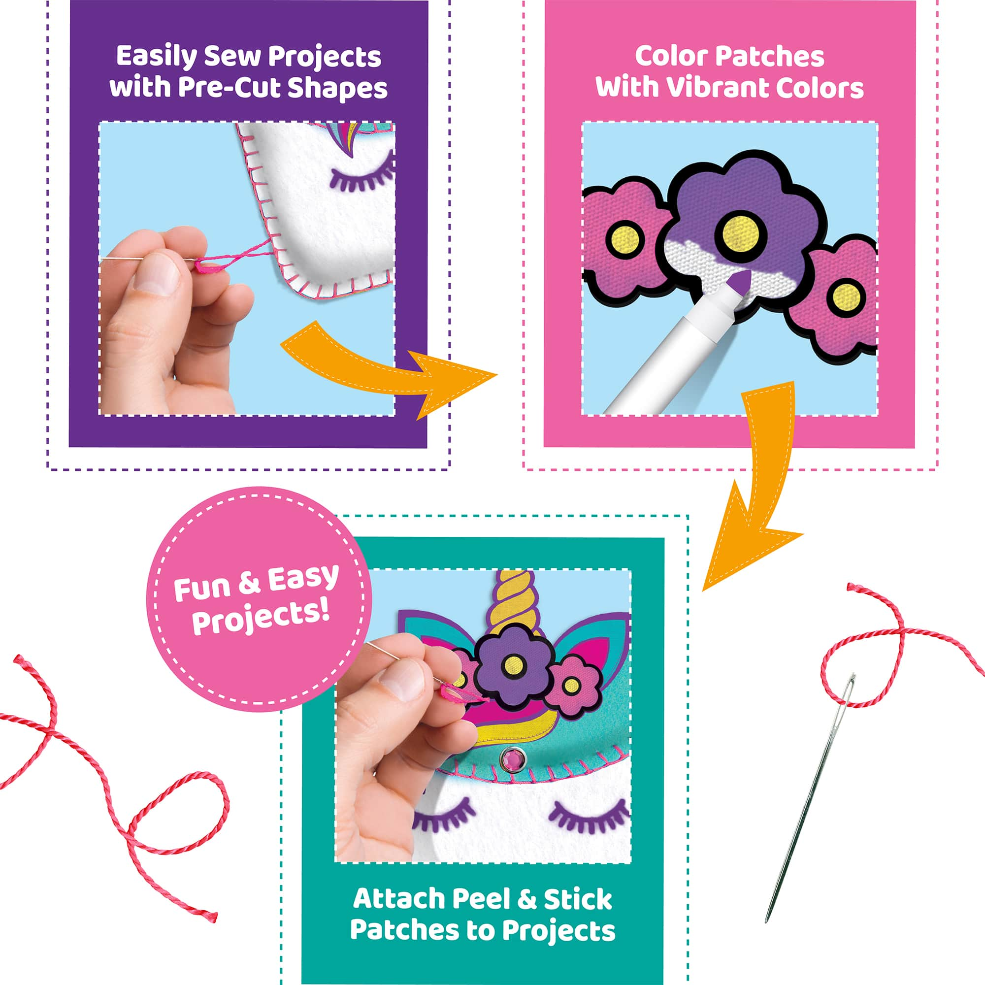 ArtSkills&#xAE; Sew &#x26; Stitch Sewing Kit for Kids