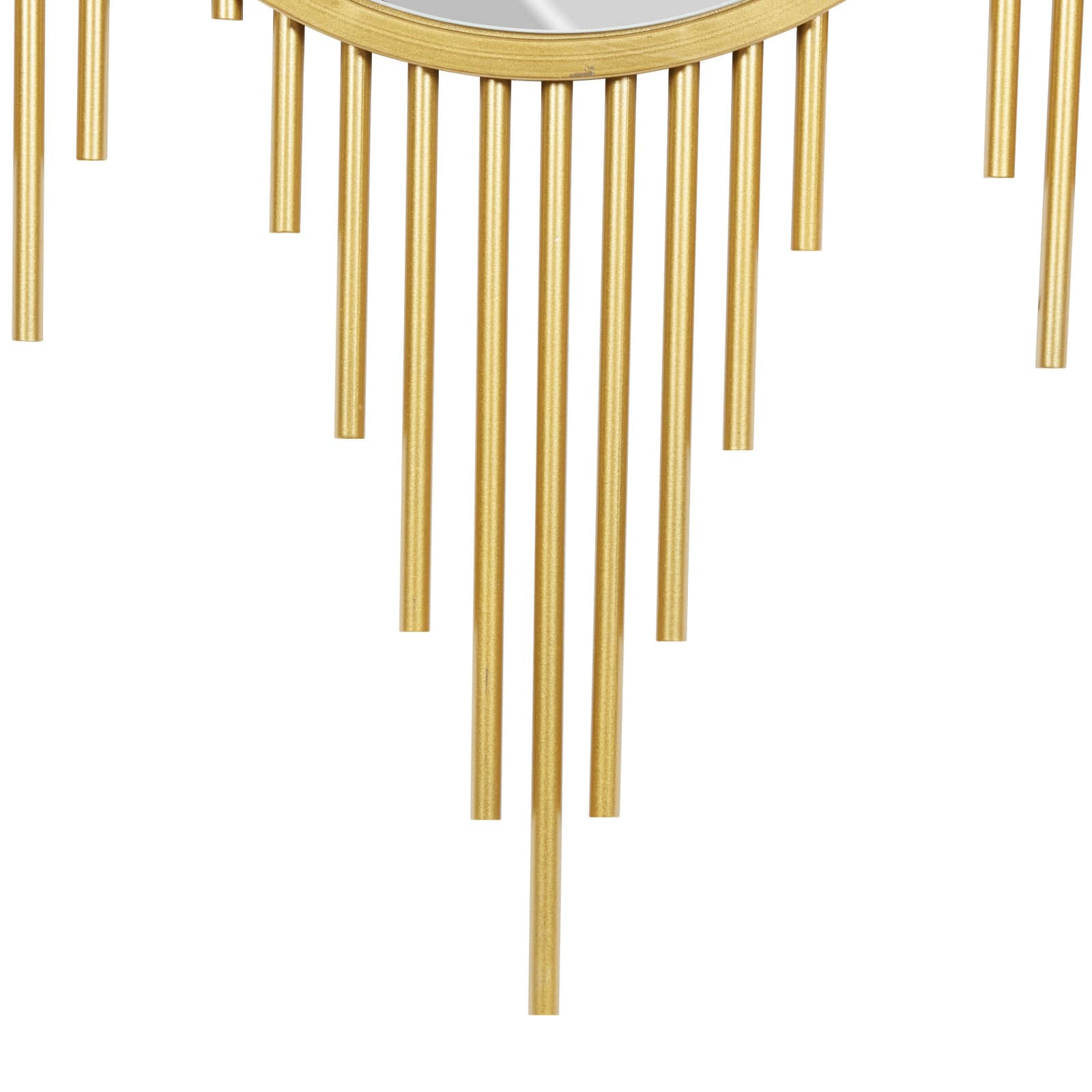 CosmoLiving by Cosmopolitan 39" Gold Metal Contemporary Wall Mirror Décor