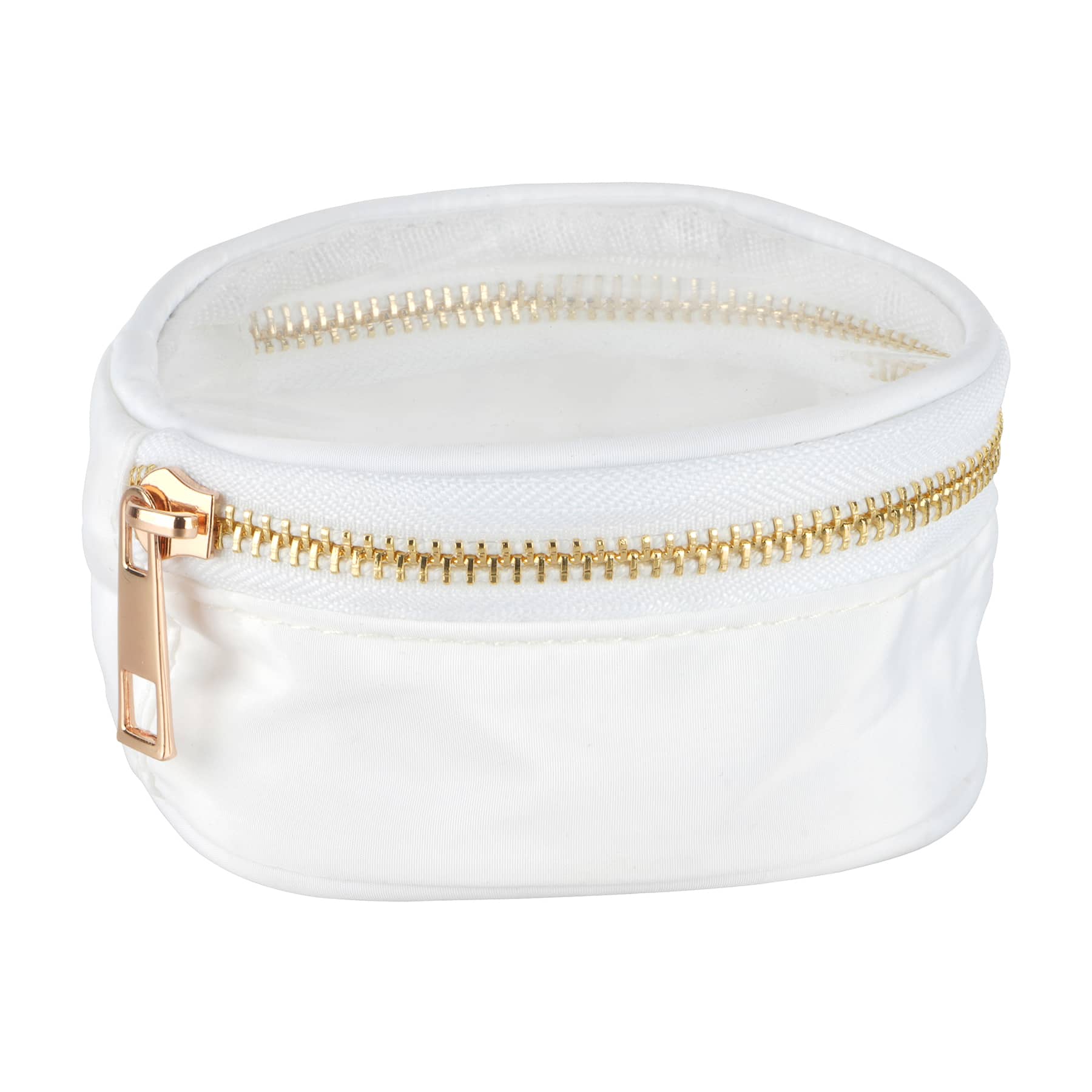 Make Market Round PVC 4 x 2.25 White Pouch Michaels