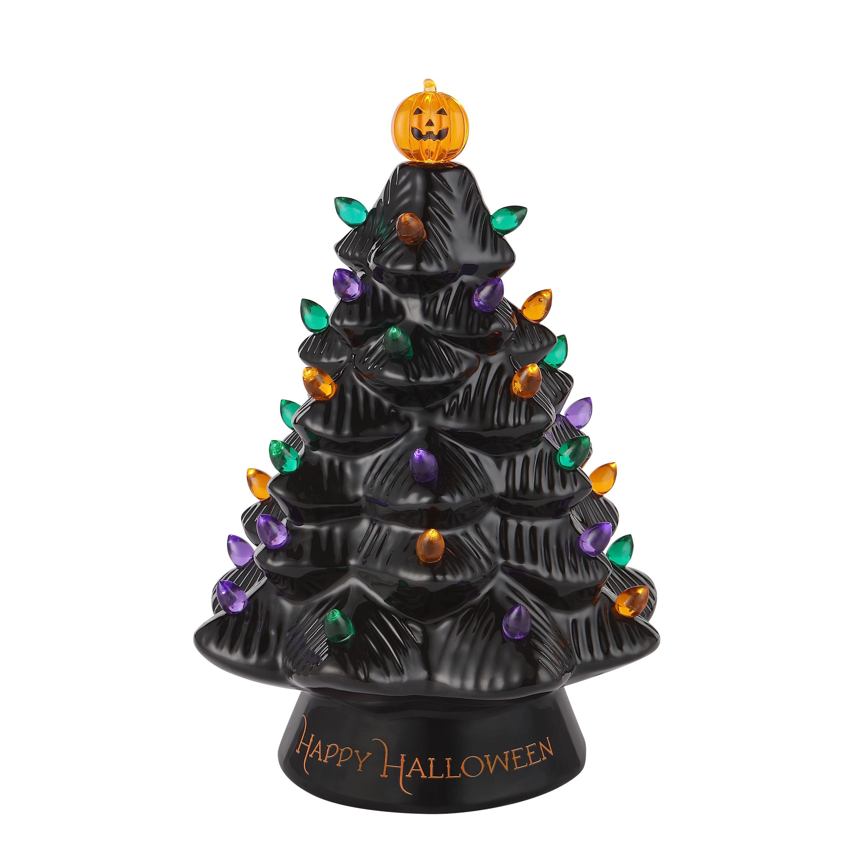 Mr. Halloween 11.6" Black Battery Operated Ceramic Tree
