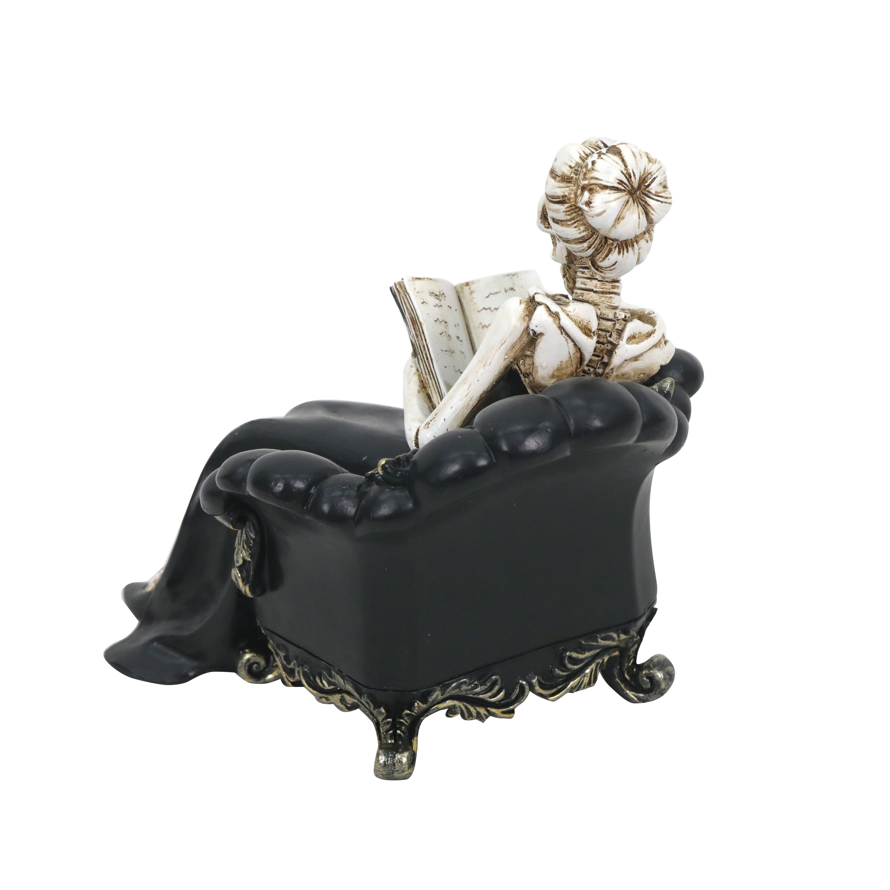 6.25&#x22; Reading Skeleton Woman Tabletop D&#xE9;cor by Ashland&#xAE;