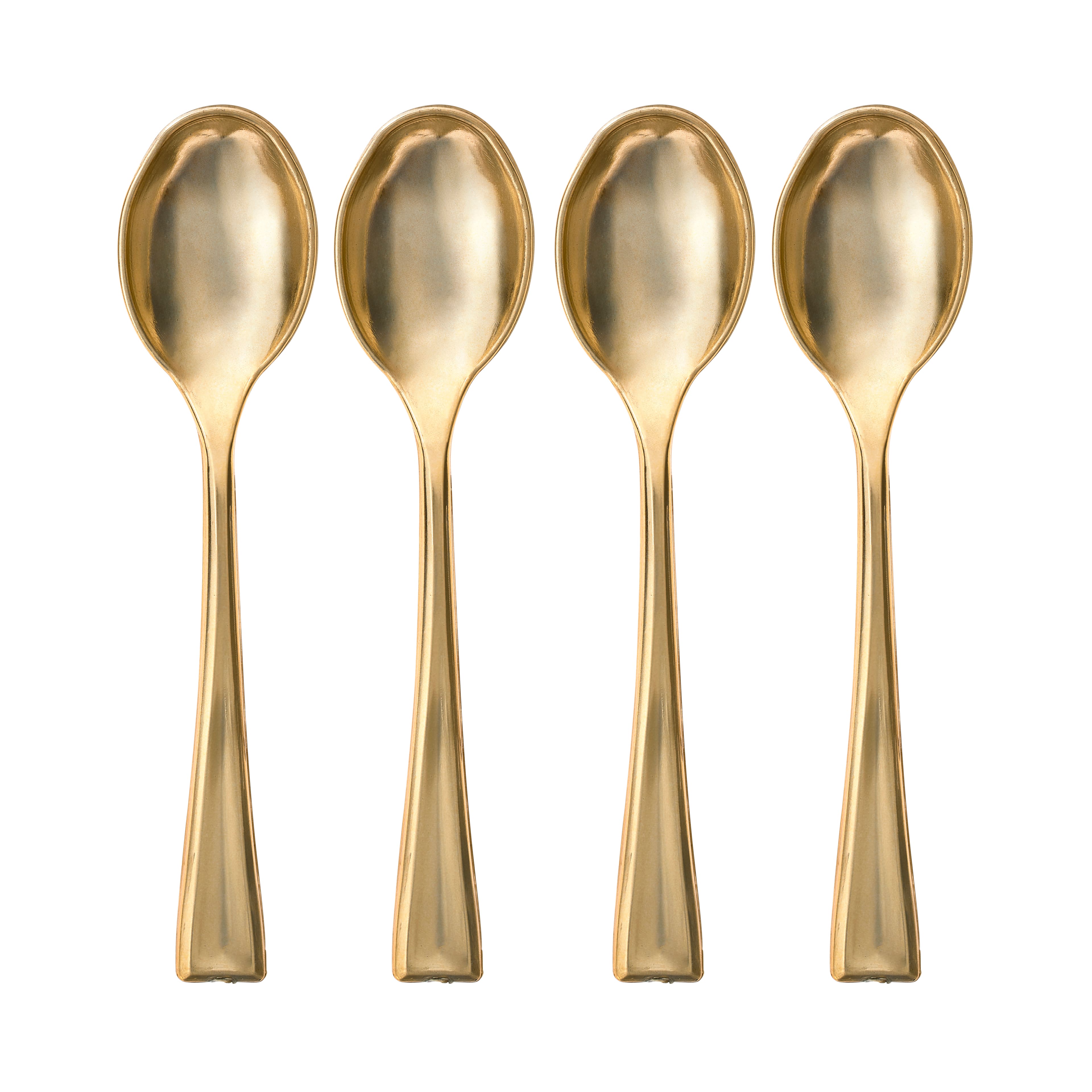 12 Packs: 24 ct. (288 total) Gold Mini Spoons by Celebrate It™