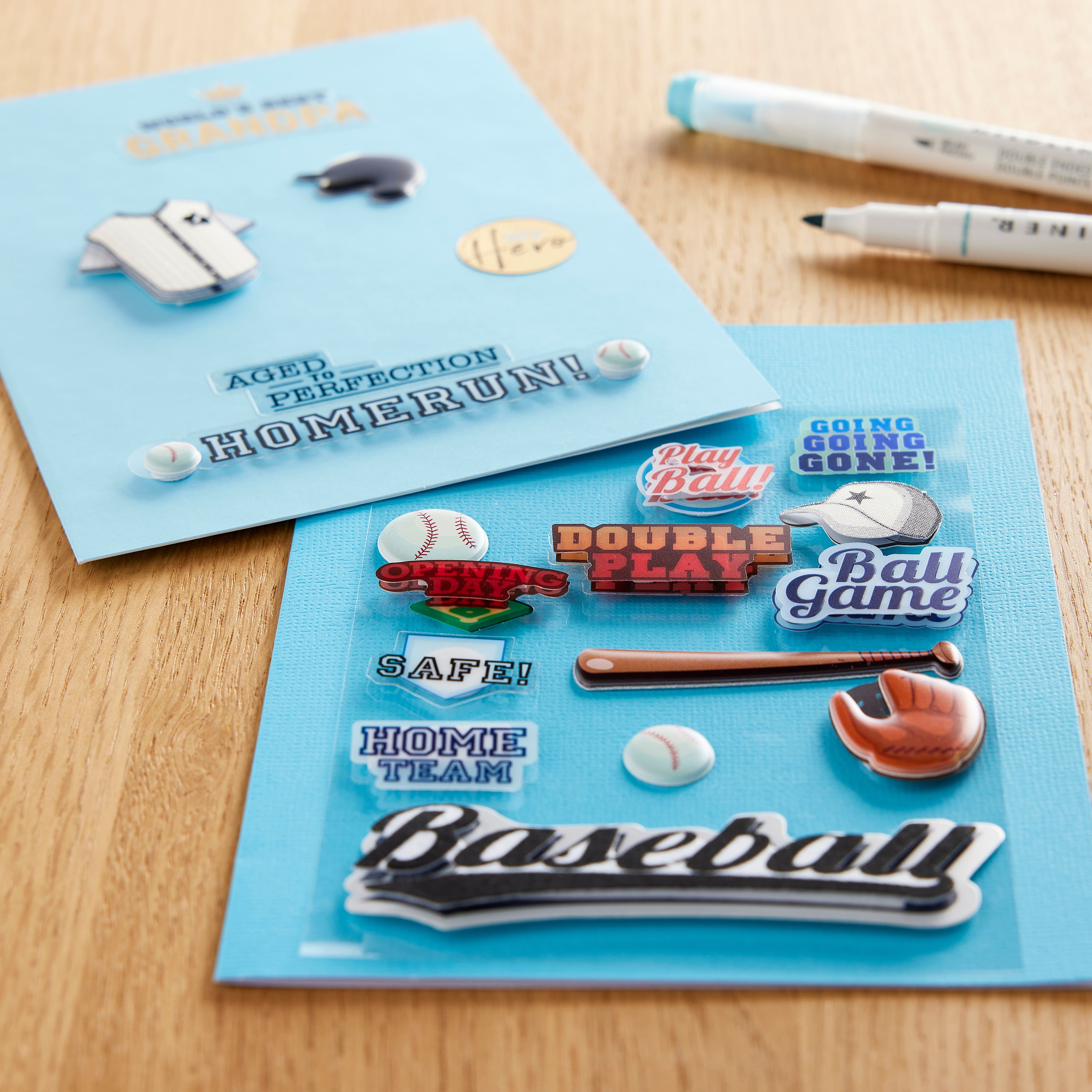 Dimensional Baseball Stickers by Recollections™