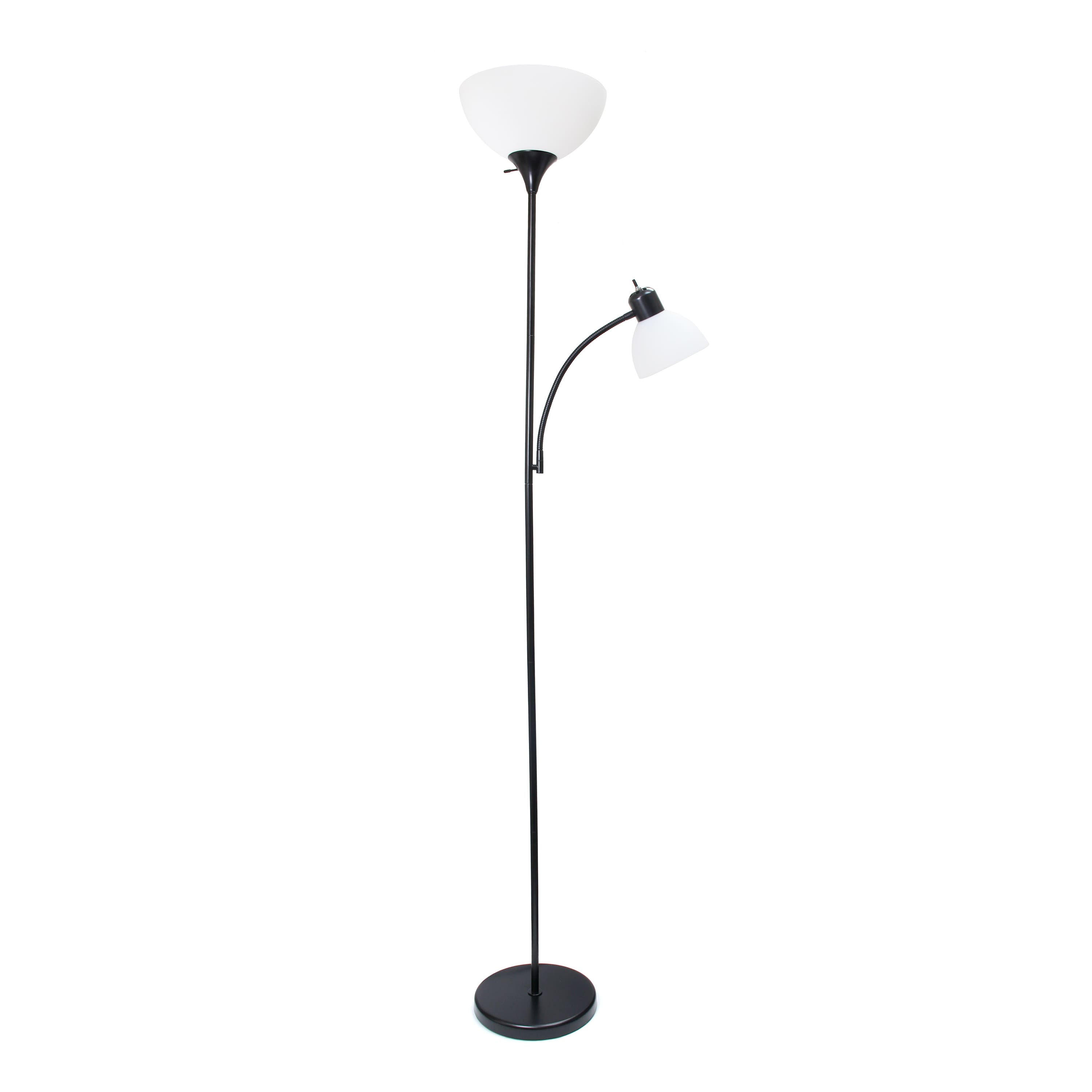 Simple Designs 71.5&#x22; Floor Lamp with Reading Light