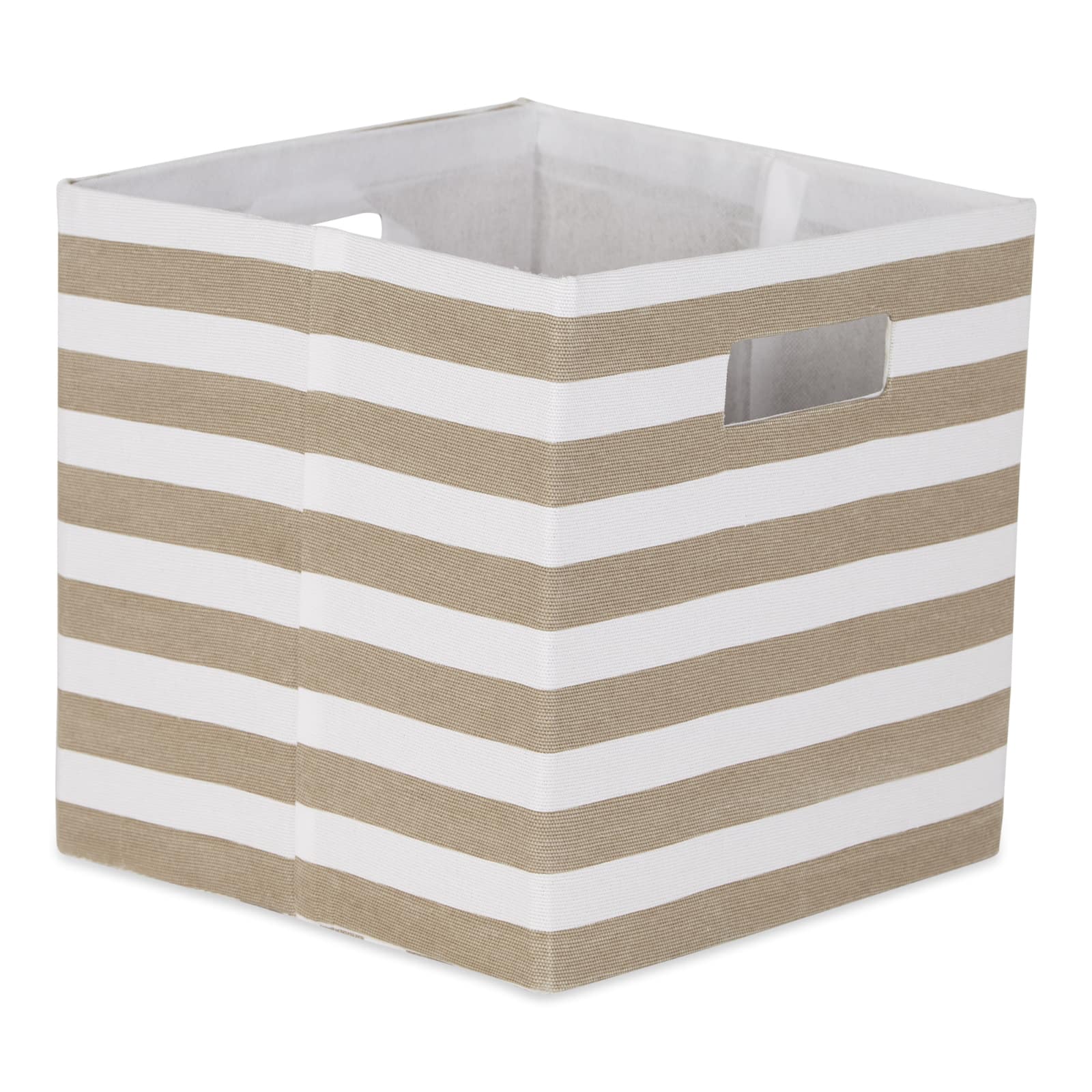 DII&#xAE; Striped Square Storage Cube