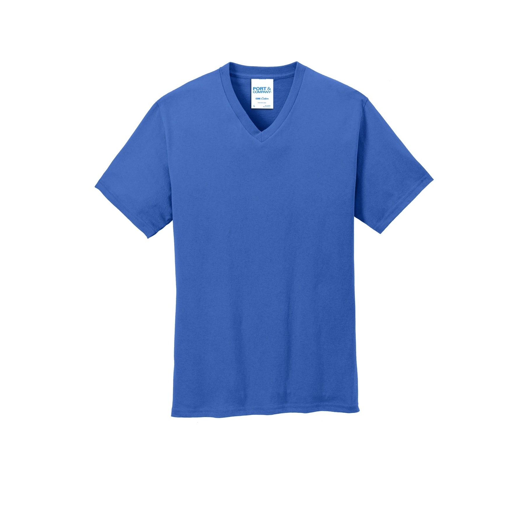 Port & Company® Men's Core Cotton V-Neck T-Shirt