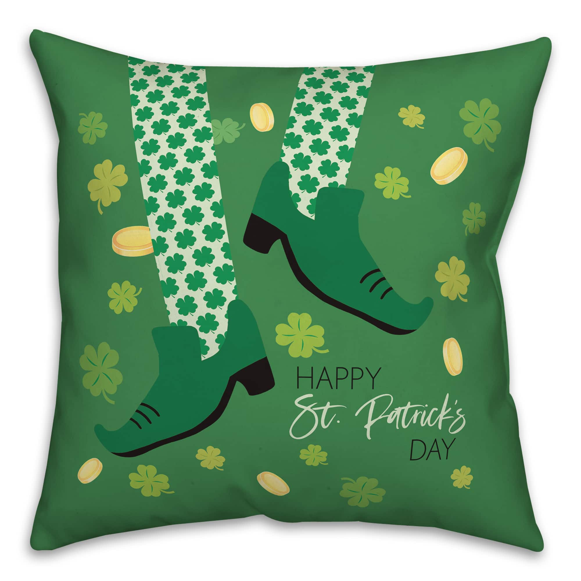 Leprechaun Dance Throw Pillow