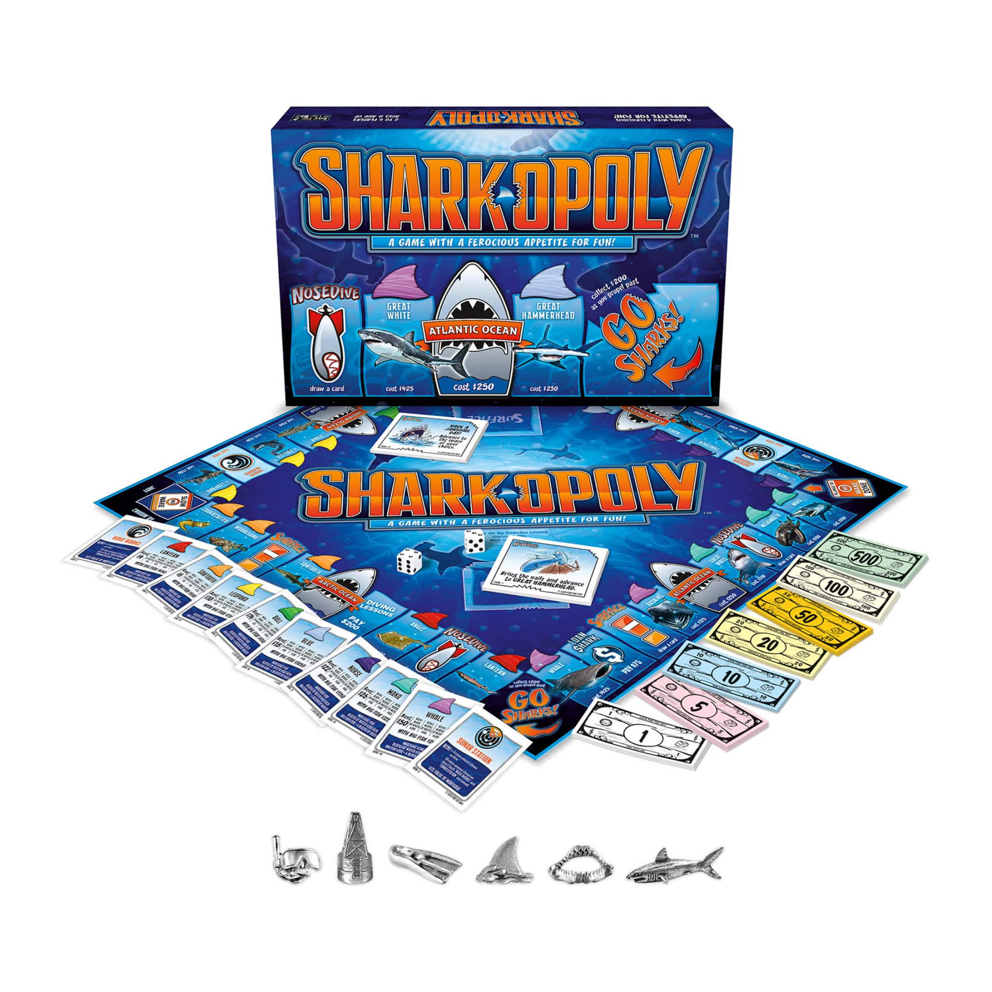 Late For The Sky Sharkopoly Game
