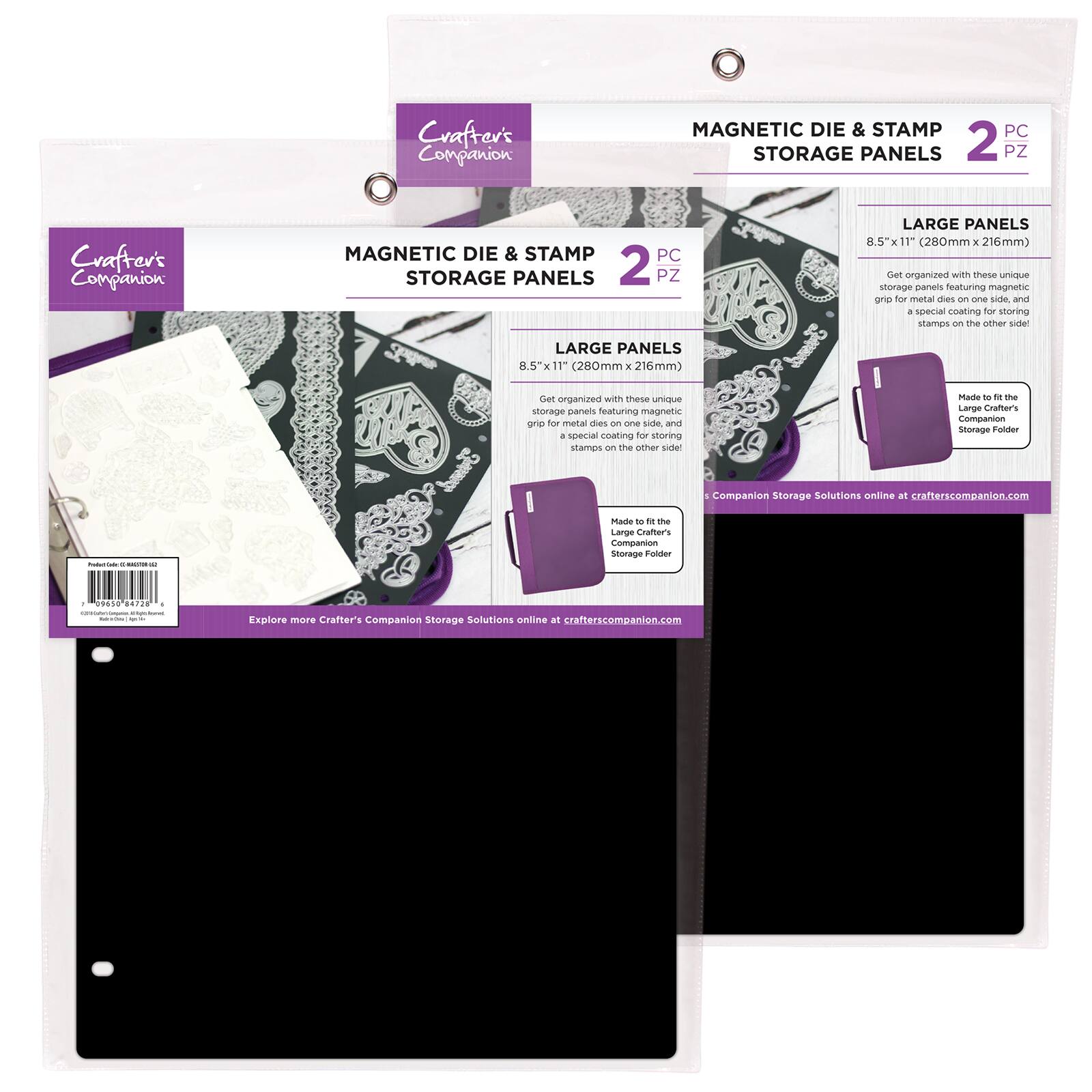 Crafters Companion Magnetic Die &#x26; Stamp Storage Set