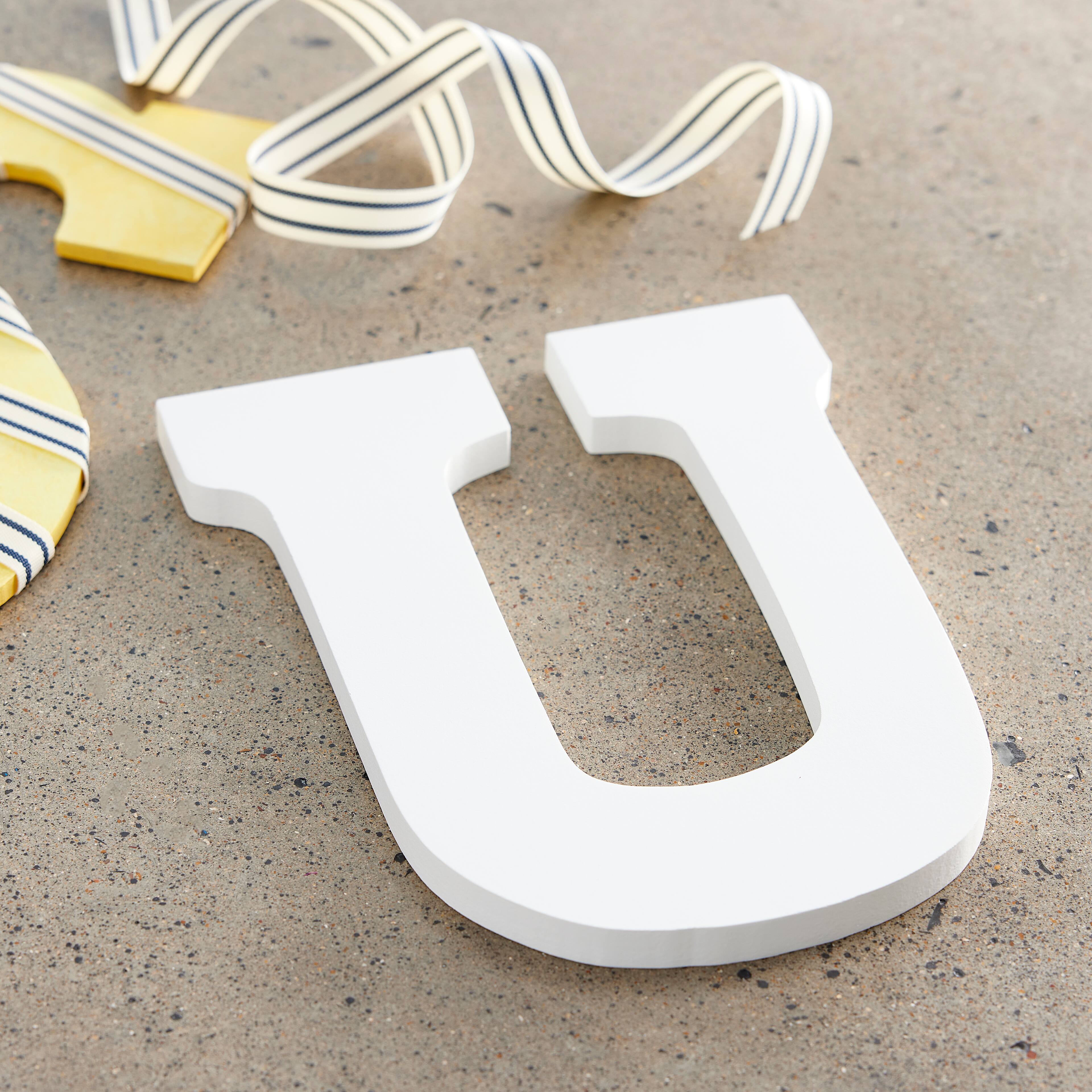 6 Pack: 9" White MDF Whimsy Letter by Make Market®