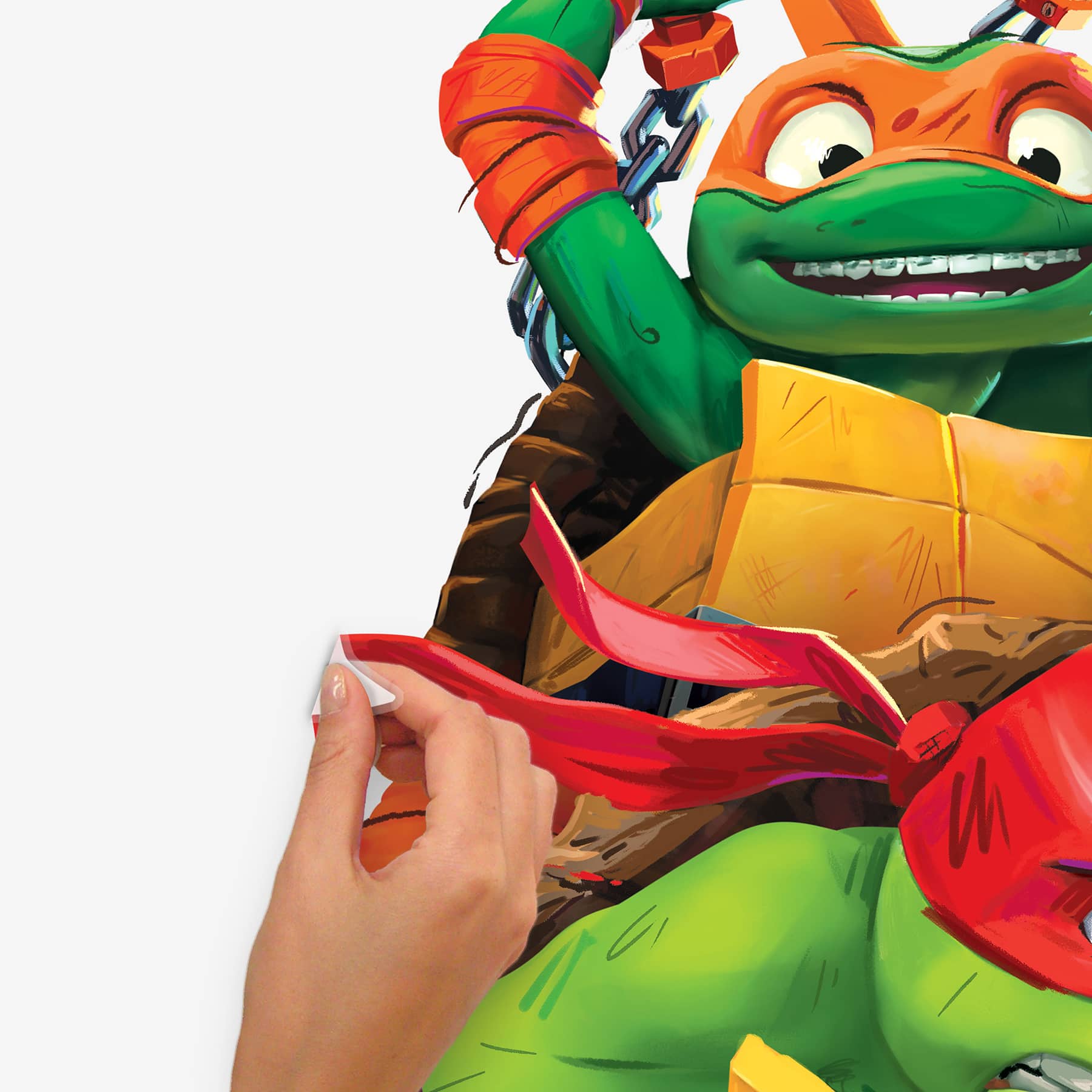 RoomMates Teenage Mutant Ninja Turtles Mutant Mayhem Group Giant Peel & Stick Wall Decals