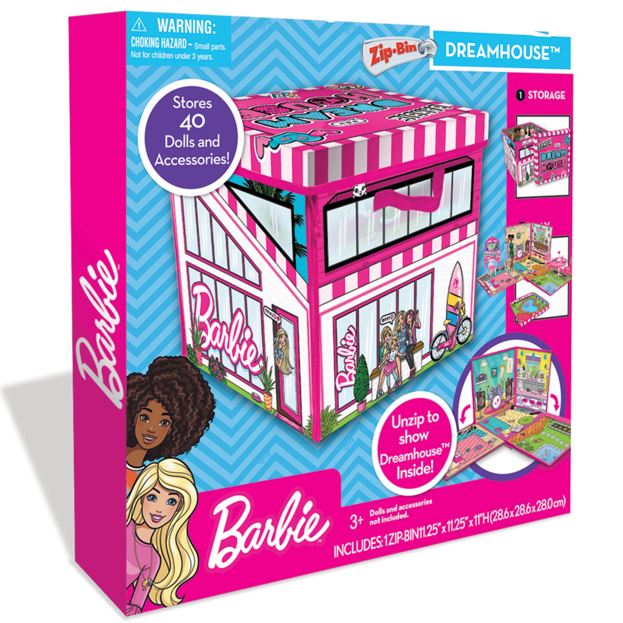 Tara Toy™ ZipBin® Barbie® Dreamhouse™ Play & Store Toy Box