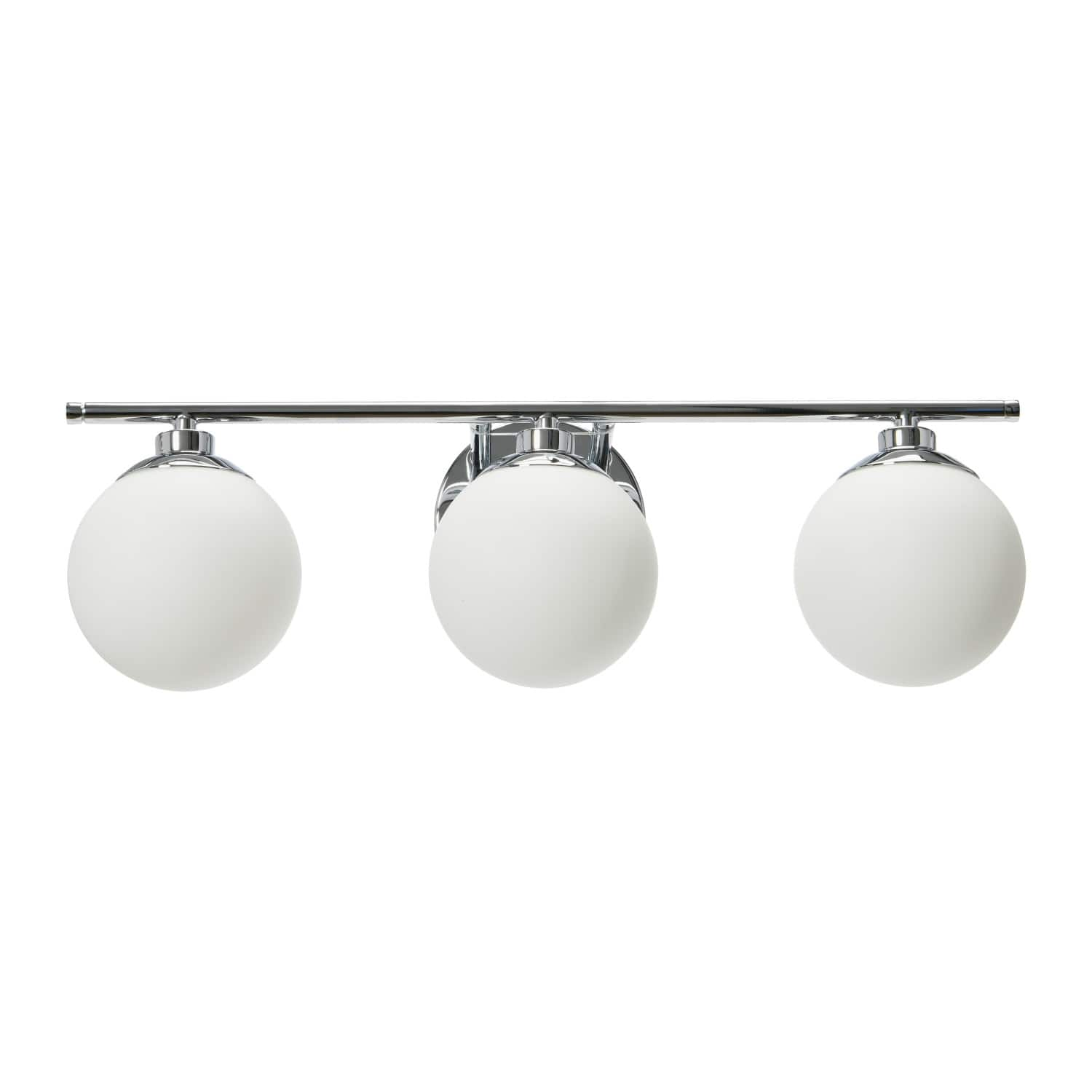 Robert Stevenson Lighting Lorne Metal &#x26; Frosted Glass 3-Light Vanity