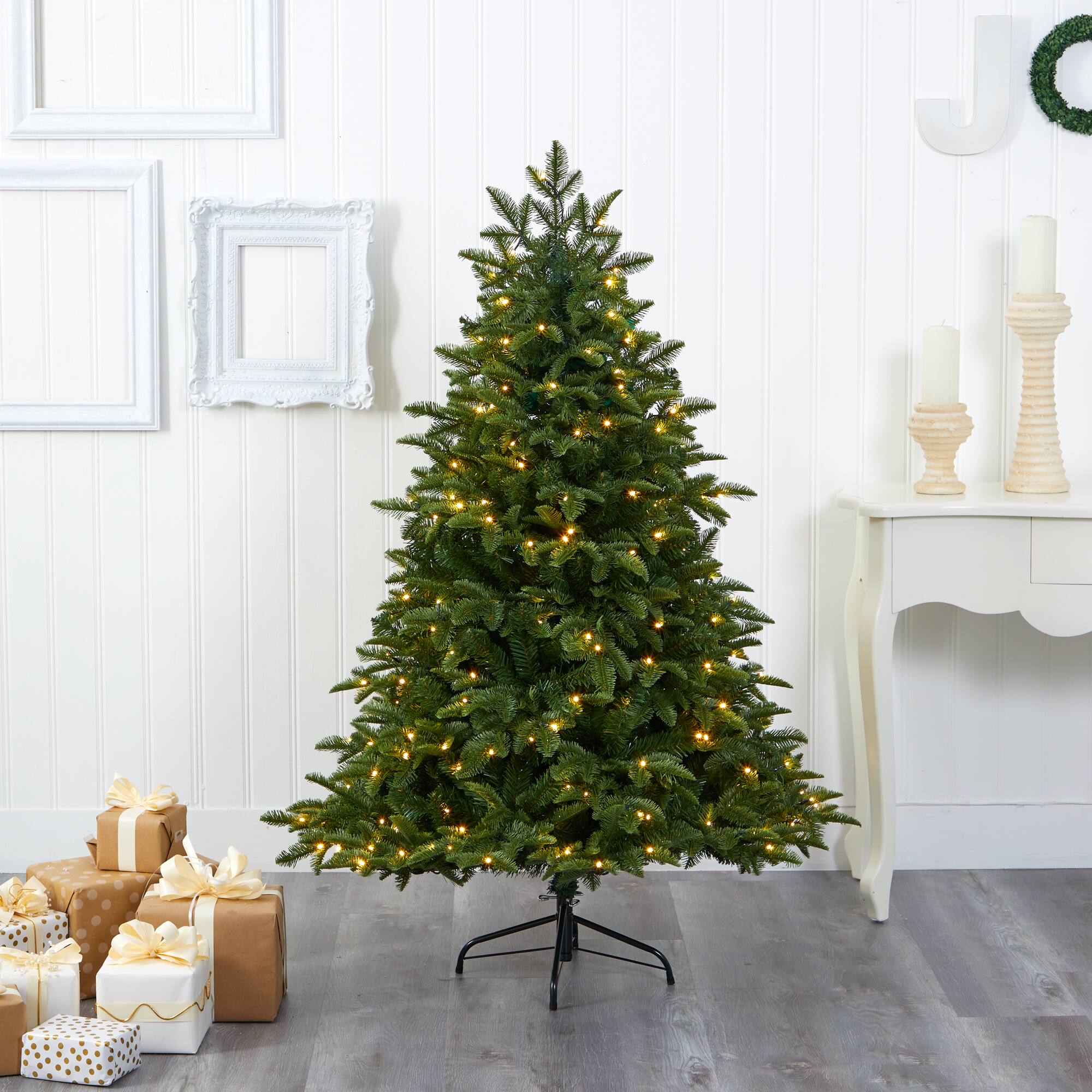 5ft. Pre-Lit Wyoming Fir Artificial Christmas Tree with Clear LED Lights