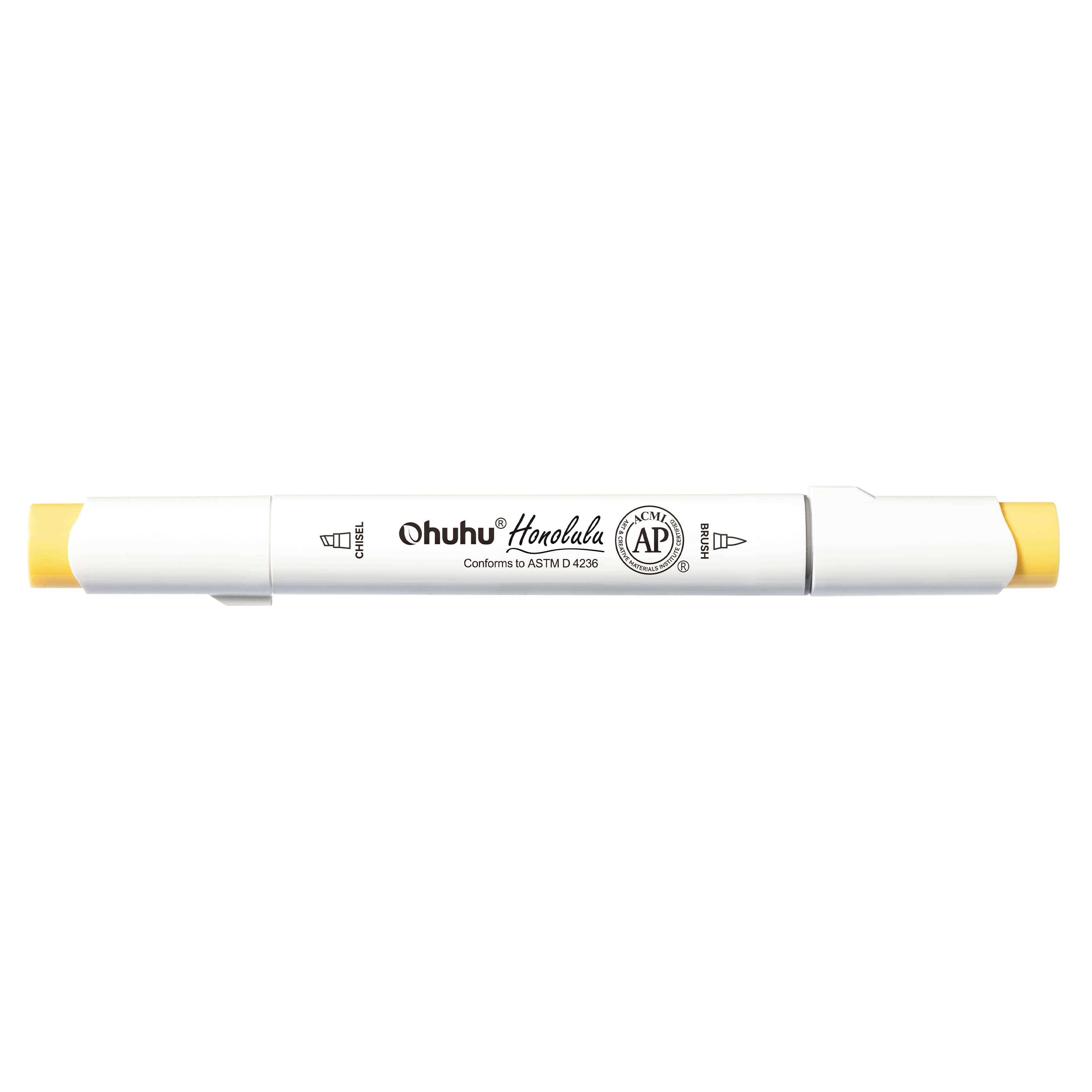 Ohuhu&#xAE; Honolulu Brush &#x26; Chisel Dual Tip Marker