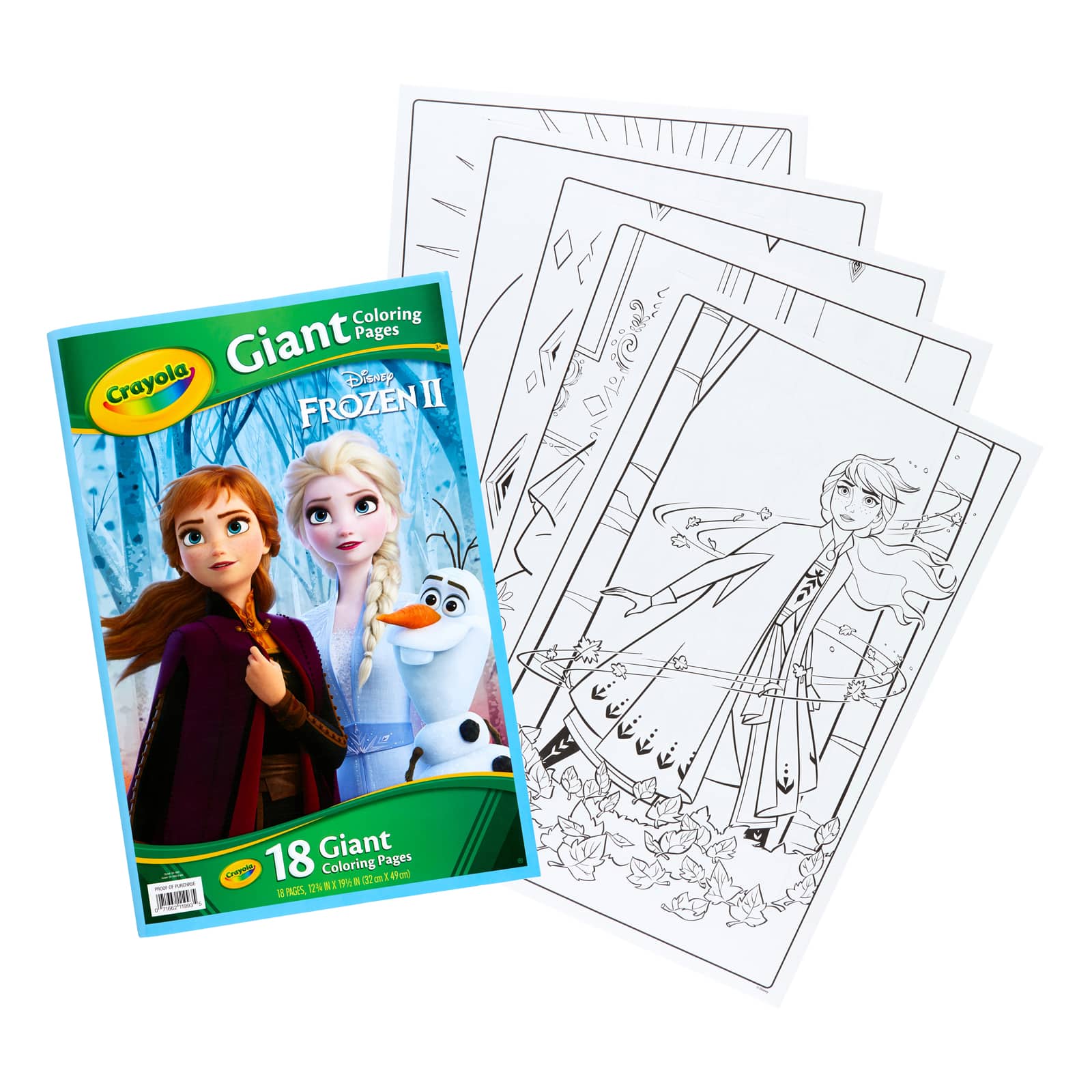 12 Packs: 18 ct. (216 total) Crayola® Disney Frozen 2 Giant Coloring Pages