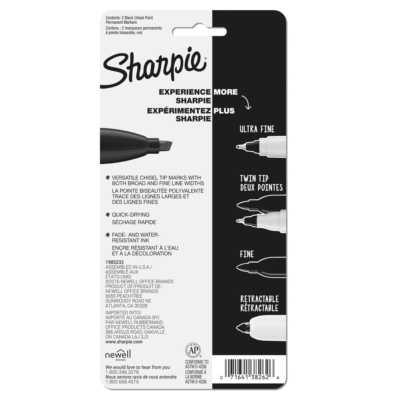 Sharpie® Chisel Tip Markers