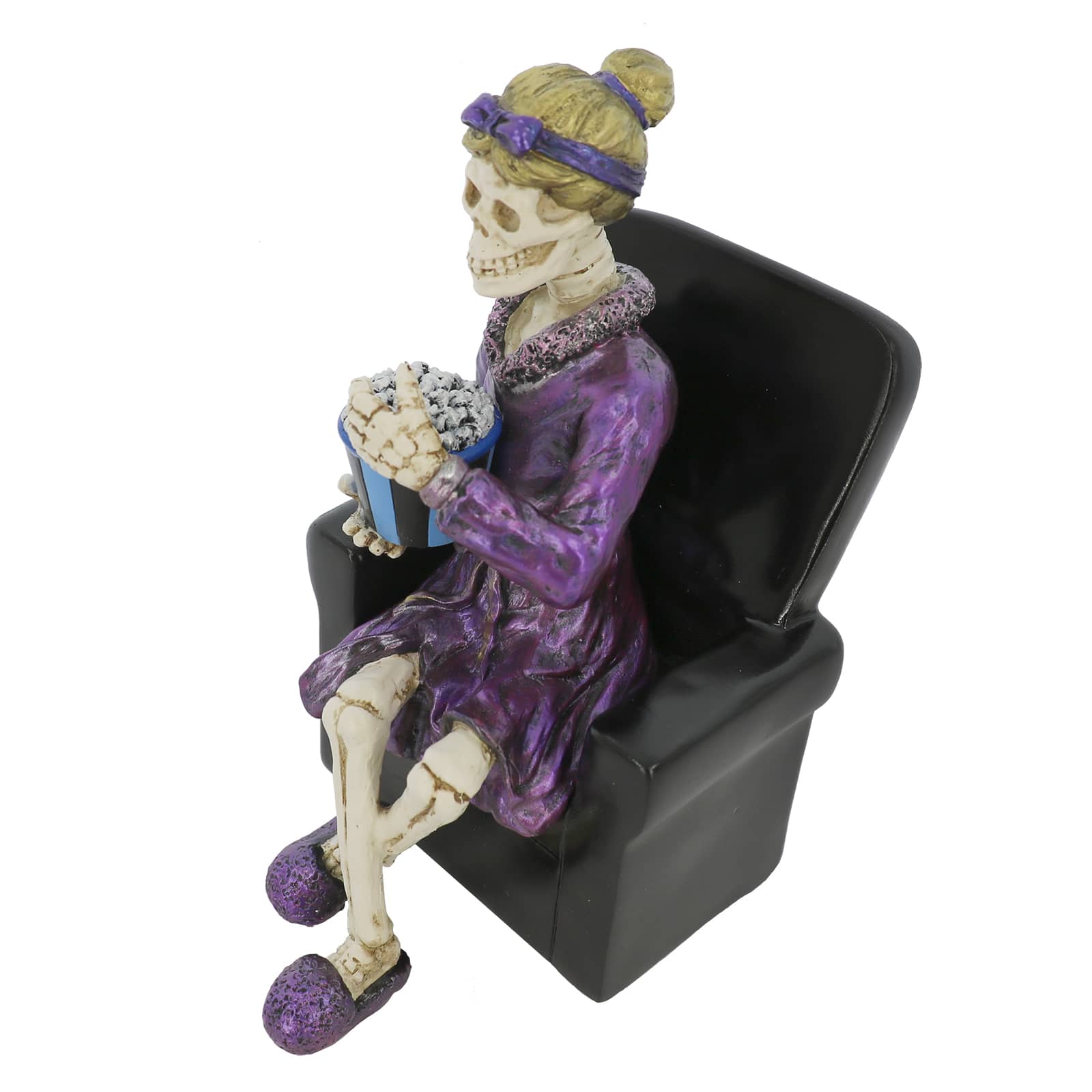 7&#x22; Skeleton at a Movie with Popcorn Tabletop D&#xE9;cor by Ashland&#xAE;