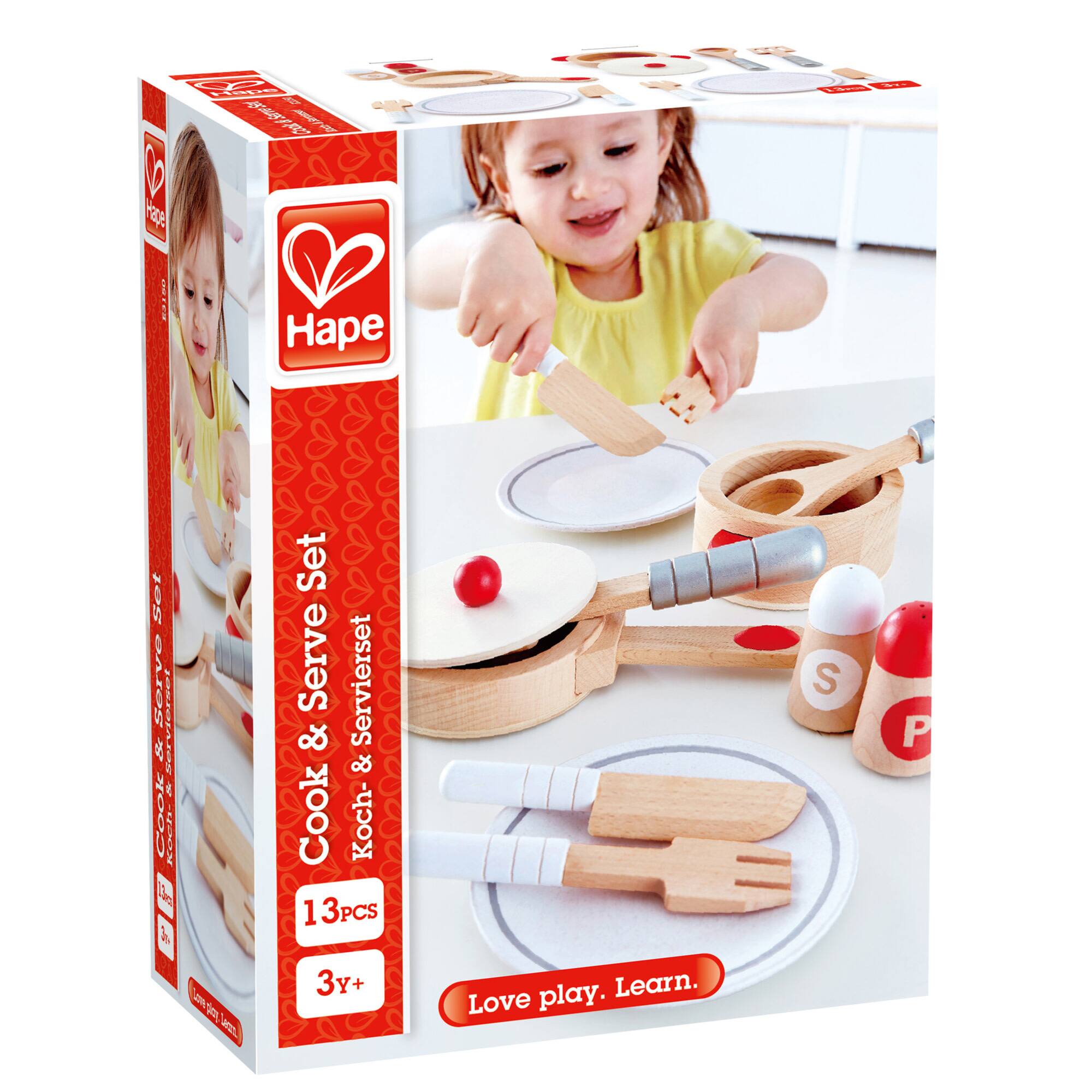 Hape Cook &#x26; Serve Kitchen Playset