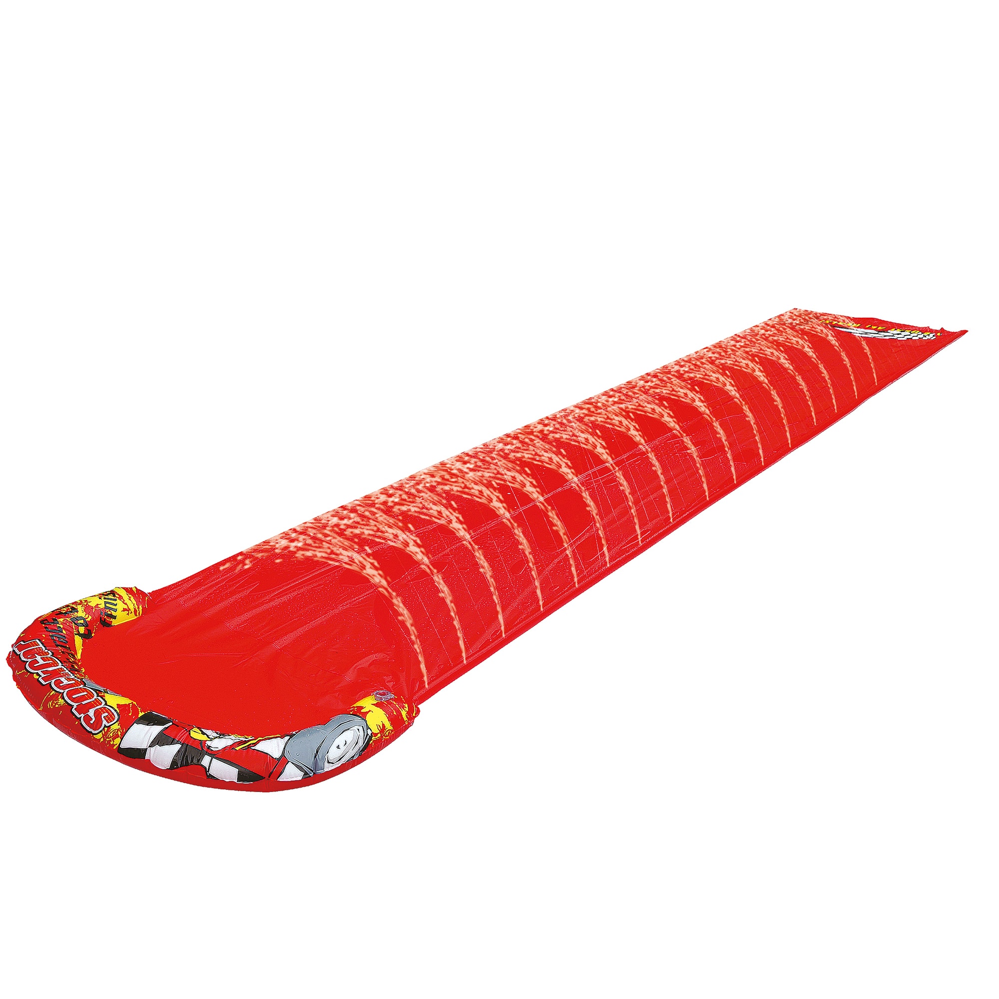 Pool Central® 16.5ft. Red Inflatable Race Car Themed Water Slide