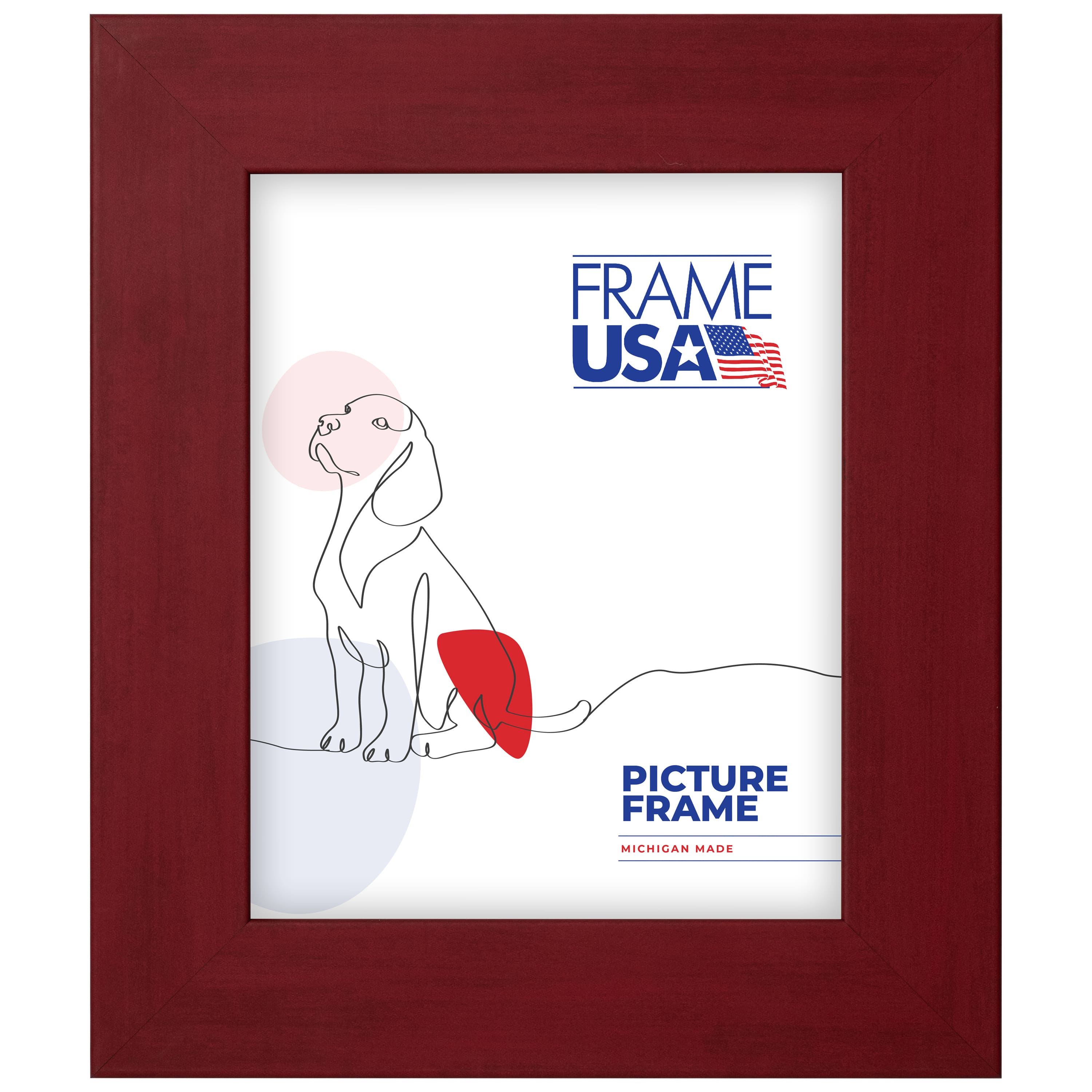 Frame USA Colori Large Red Single Image Picture Frame