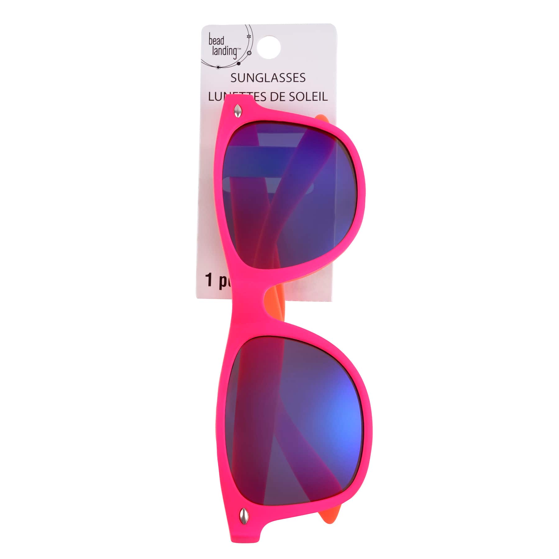 pink and orange sunglasses