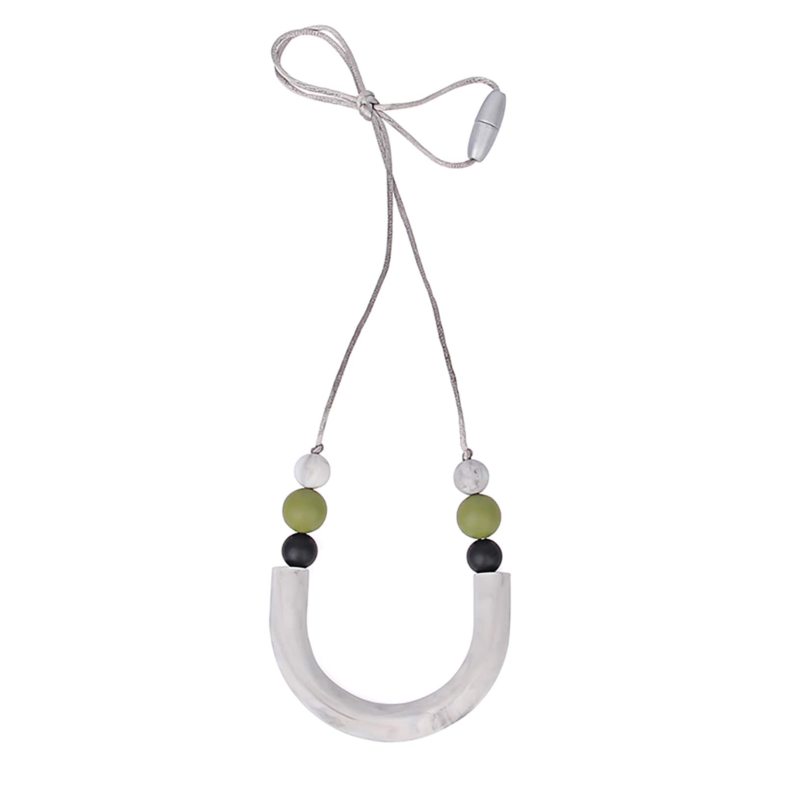 THE PENCIL GRIP Silicone U Tube Style Teething Necklace