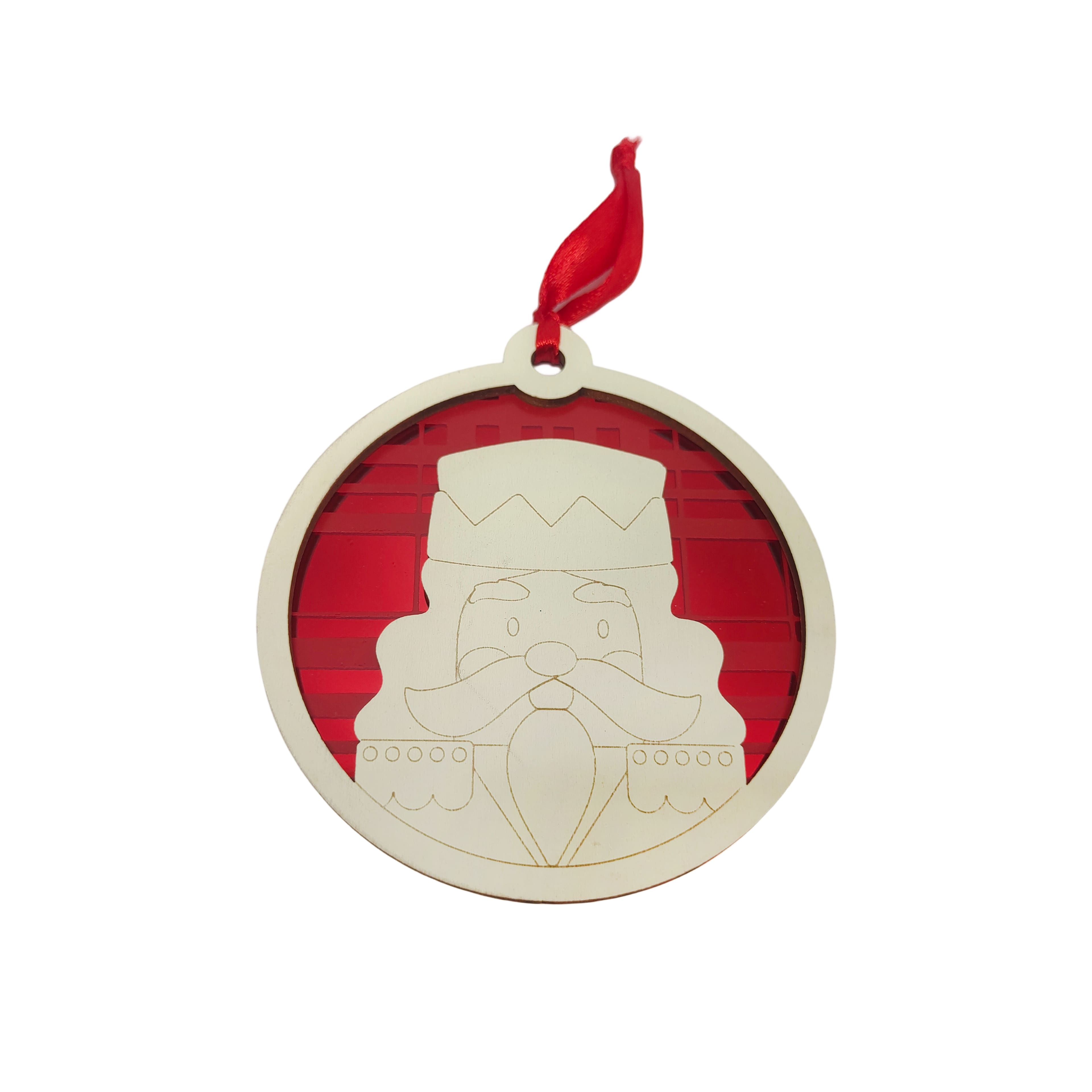 4&#x22; Layered Nutcracker DIY Wood &#x26; Acrylic Ornament by Make Market&#xAE;