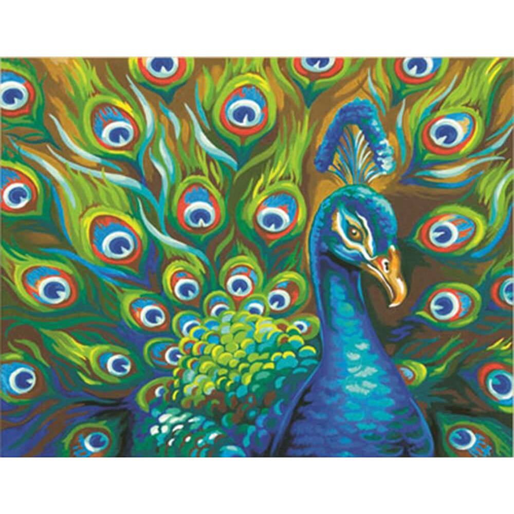 Dimensions® PaintWorks™ Wild Peacock PaintbyNumber Kit Michaels
