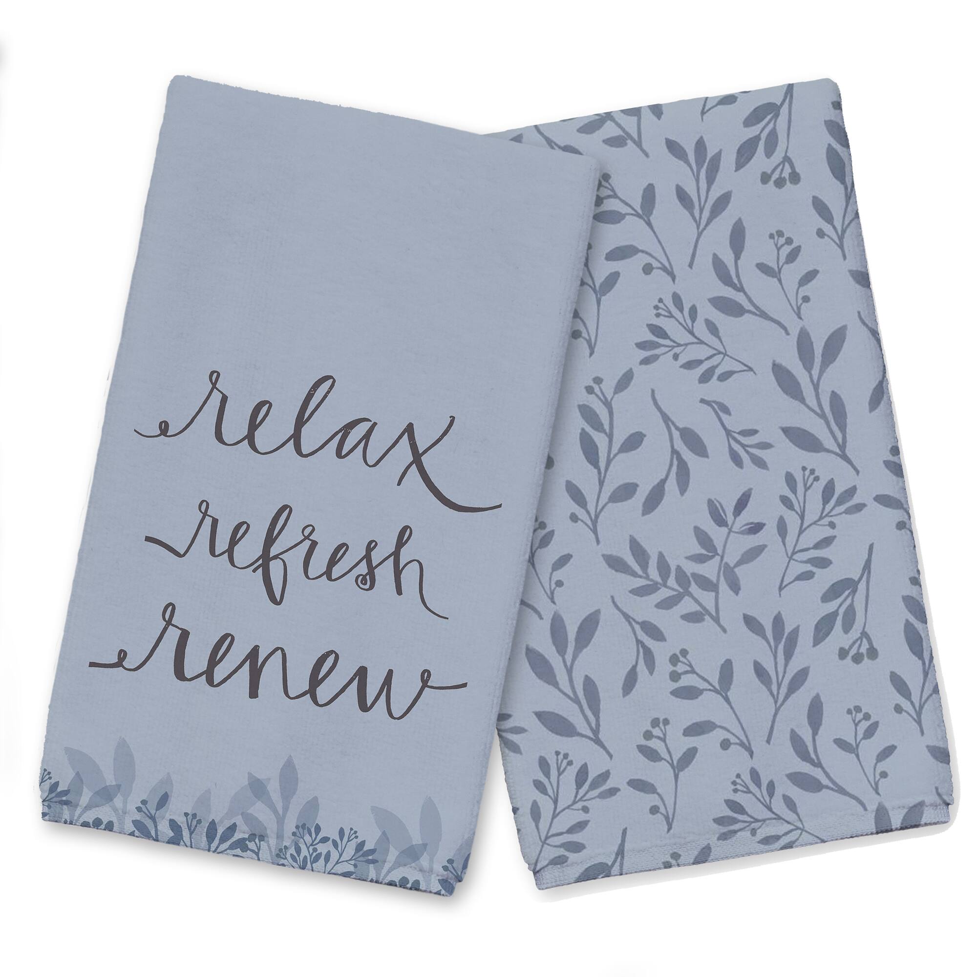 Relax Refresh Renew Tea Towel Set