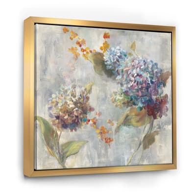 Designart - Autumn Hydrangea - Traditional Framed Canvas | Michaels