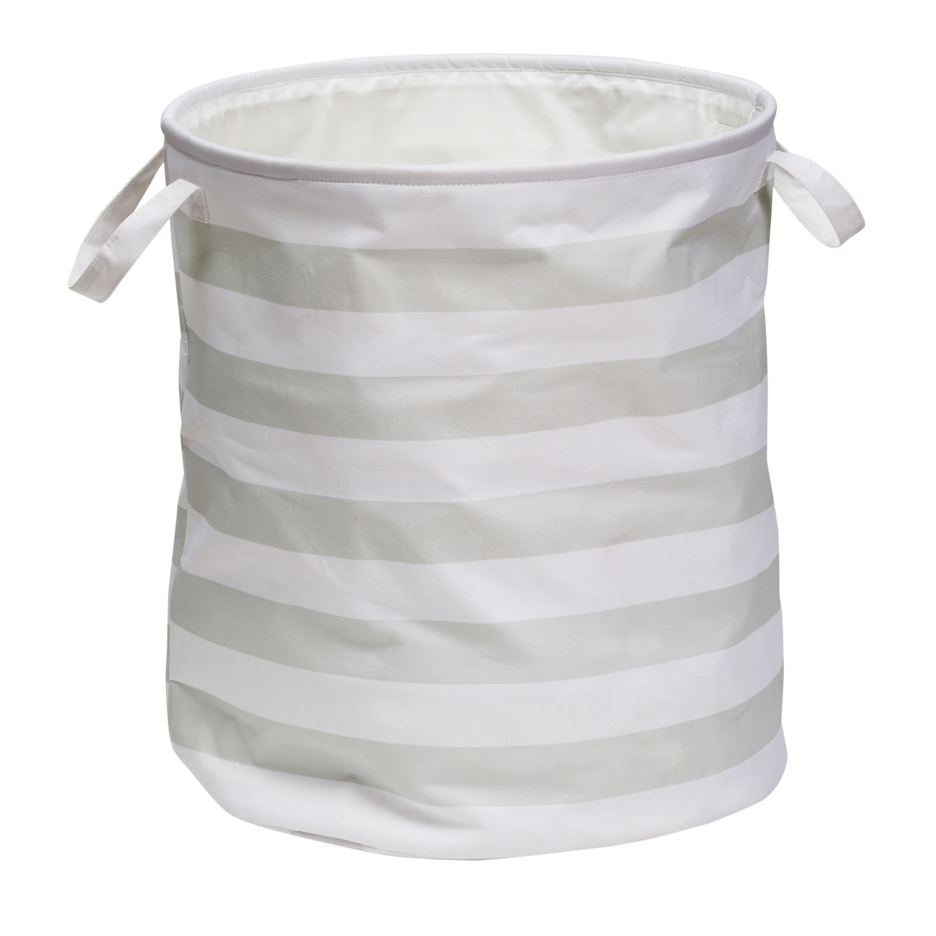 Honey Can Do 20&#x22; Gray Stripe Kids Hamper